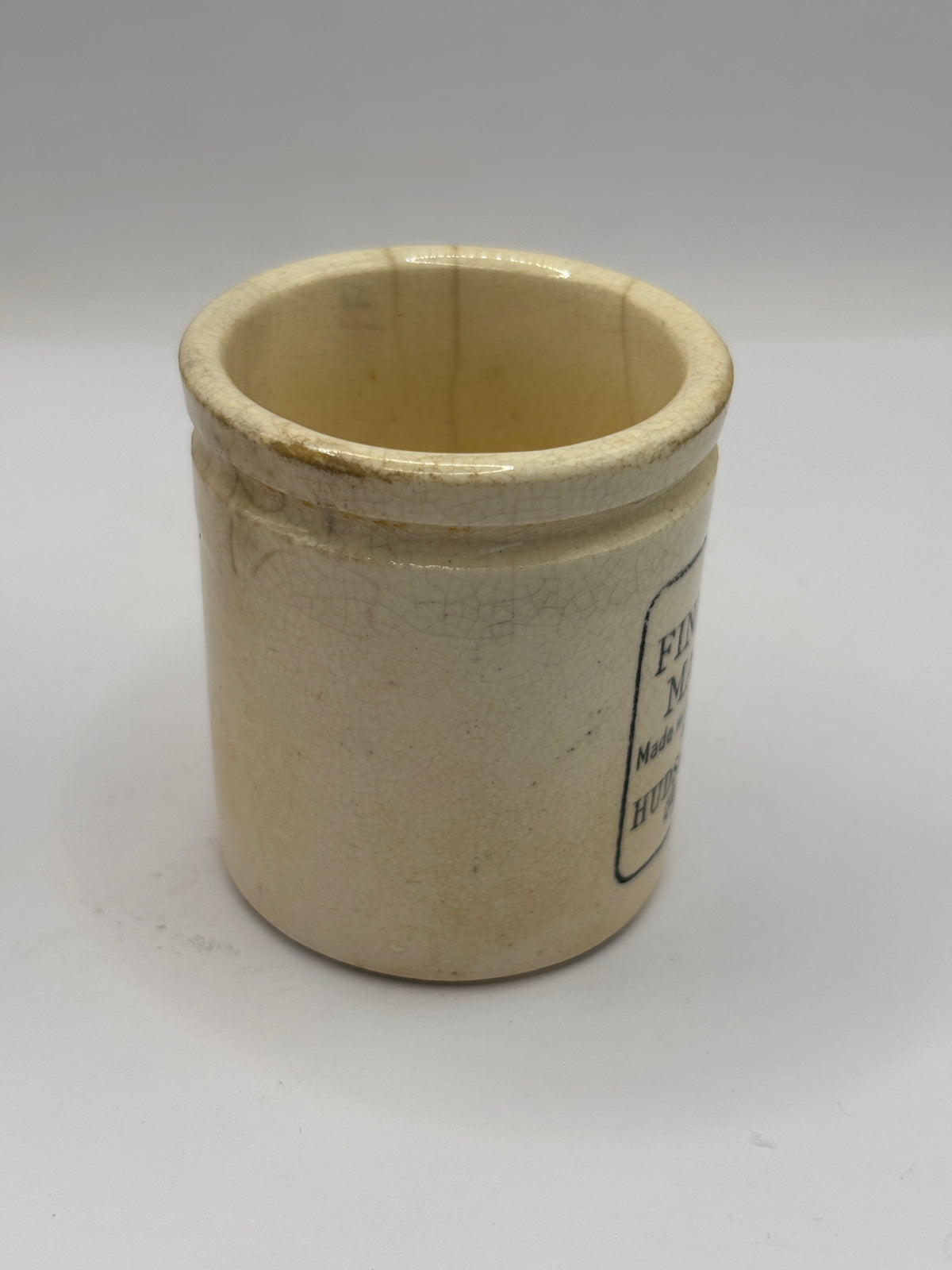 RARE miniature size Finest orange marmalade jar. Hudson Brothers 5cms