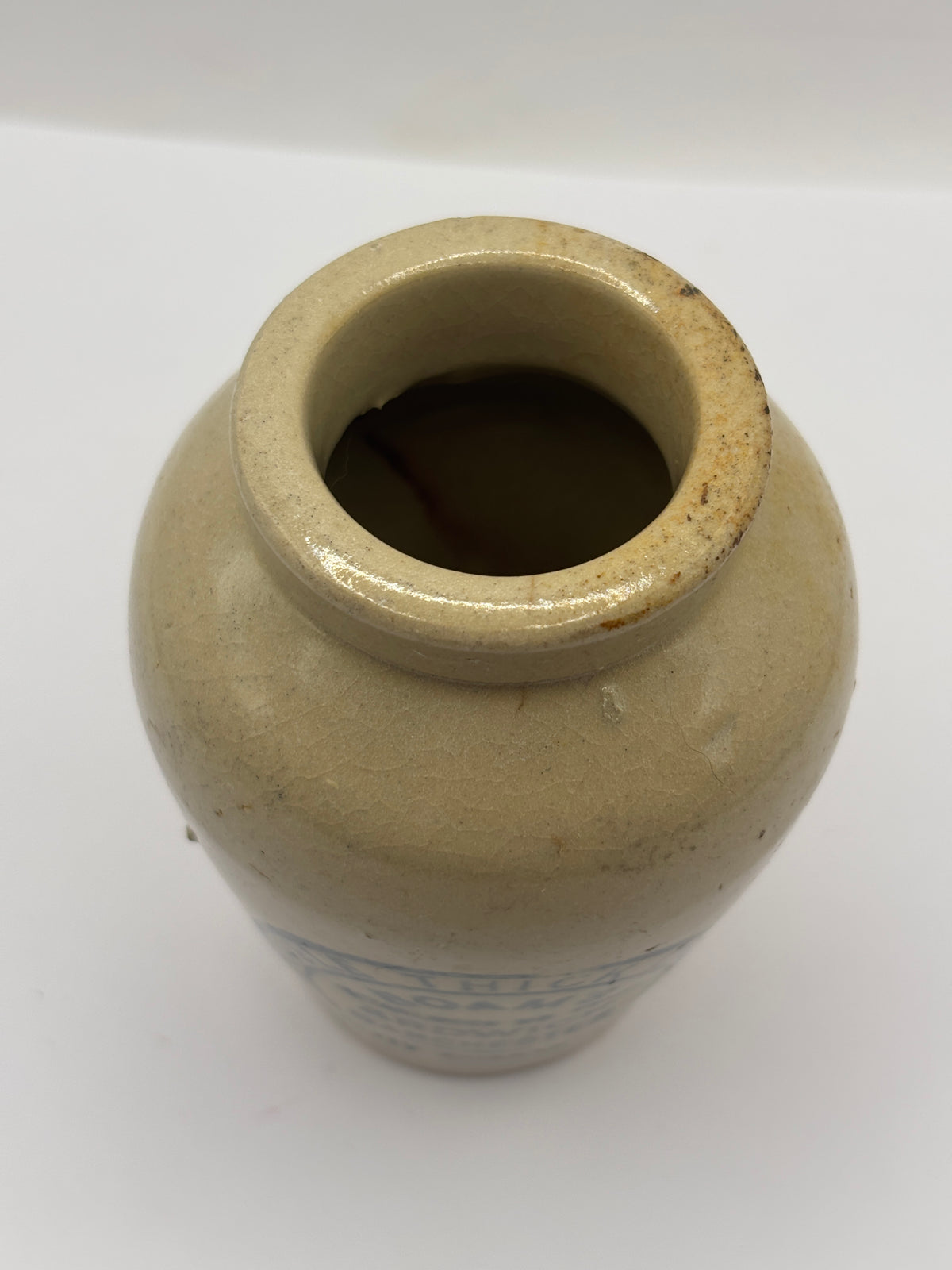 Old advertising cream pot, Boams double thick cream Manchester