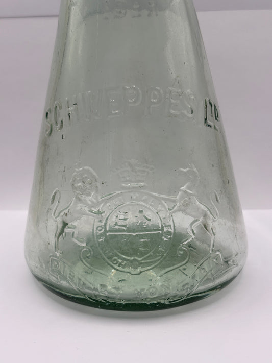 Old large advertising bottle, Schweppes