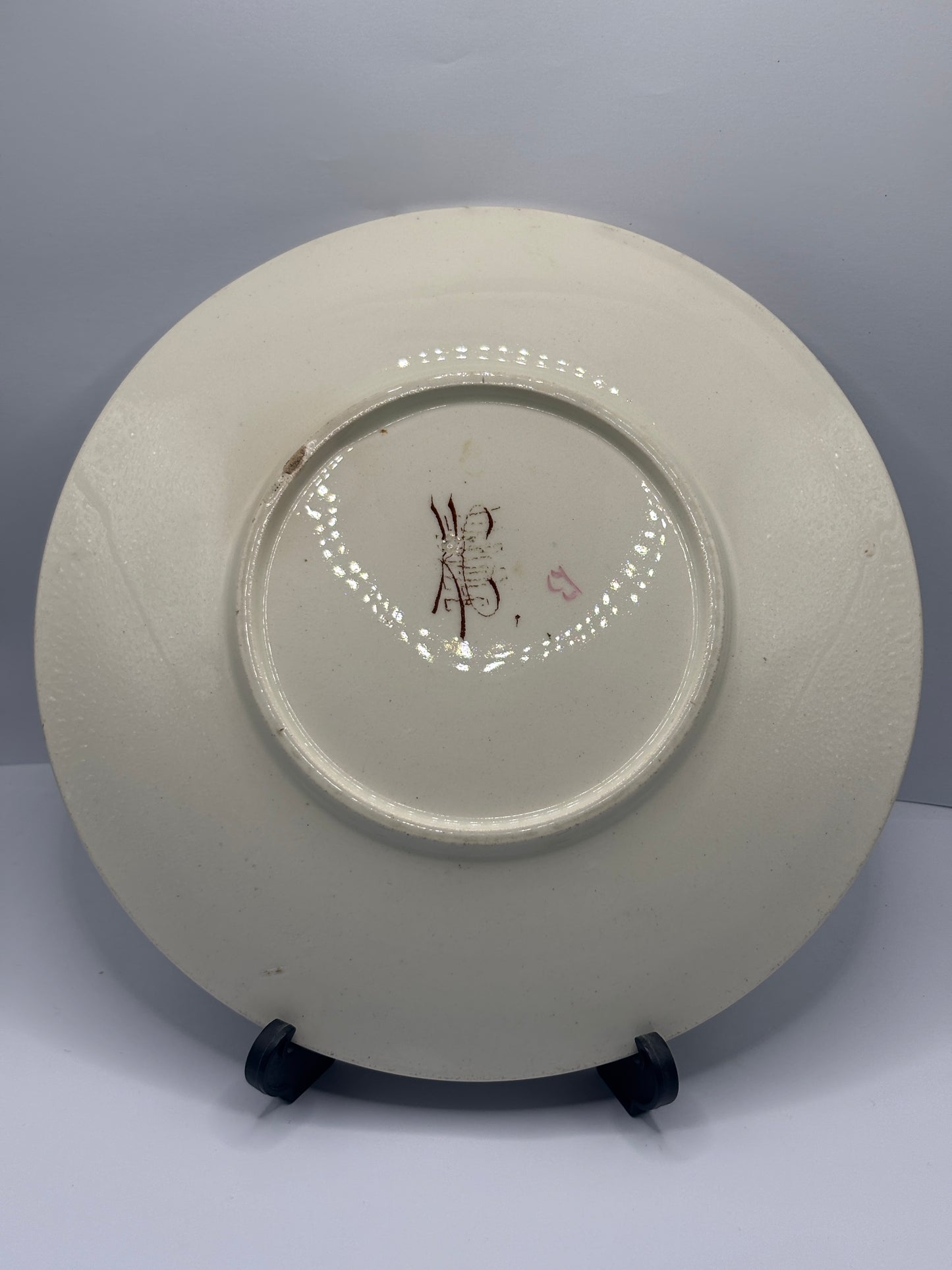 Antique french porcelain plate