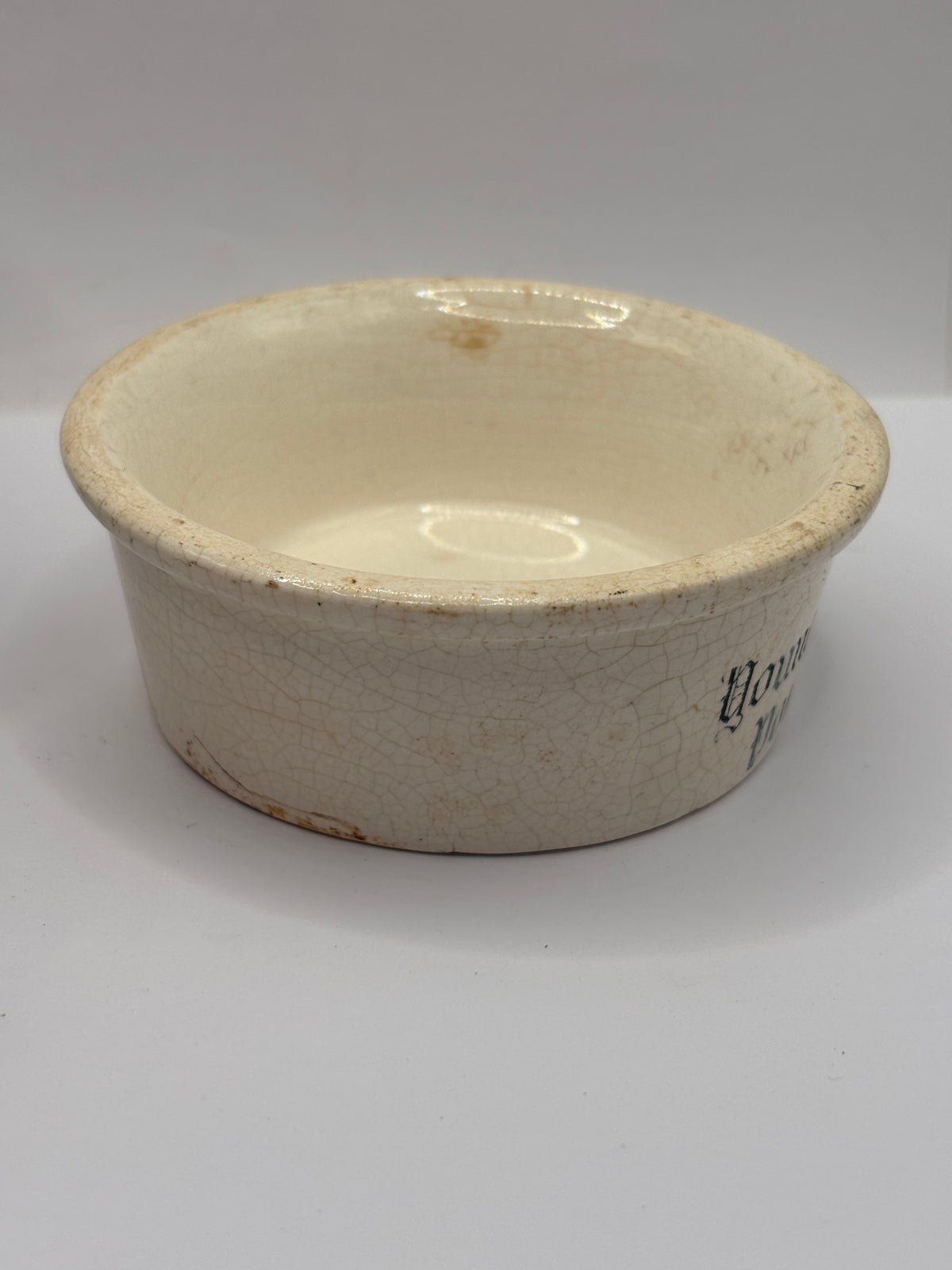 Old advertising paste pot, Youngs Morecambe Potted shrimps
