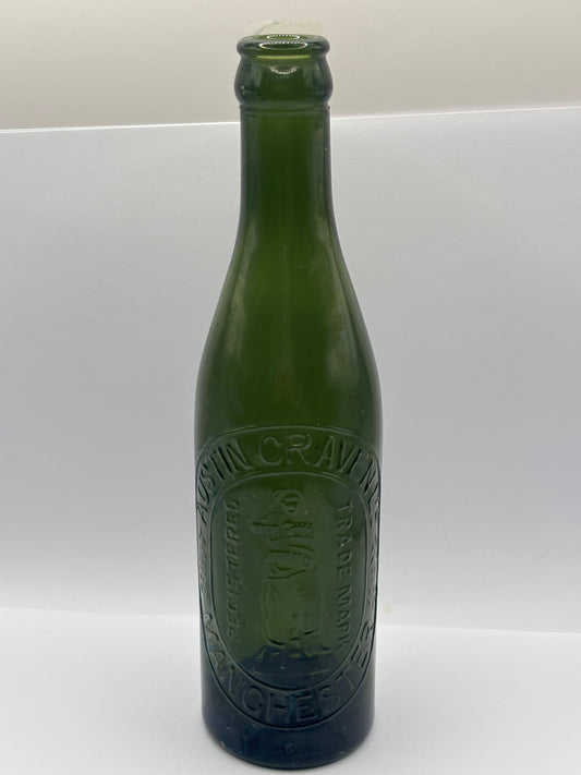 Old Manchester advertising beer bottle, Austin Craven ltd. Manchester