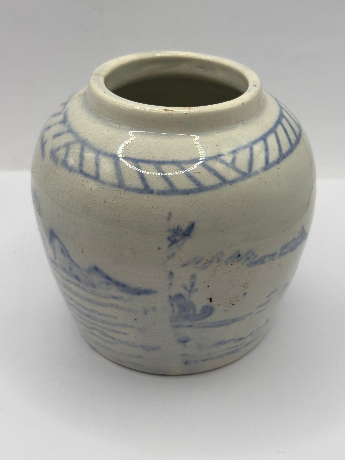 Old stoneware ginger jar
