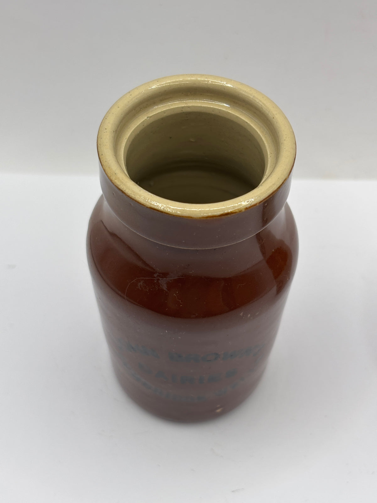 Old Tunbridge wells cream pot. John Browns dairies