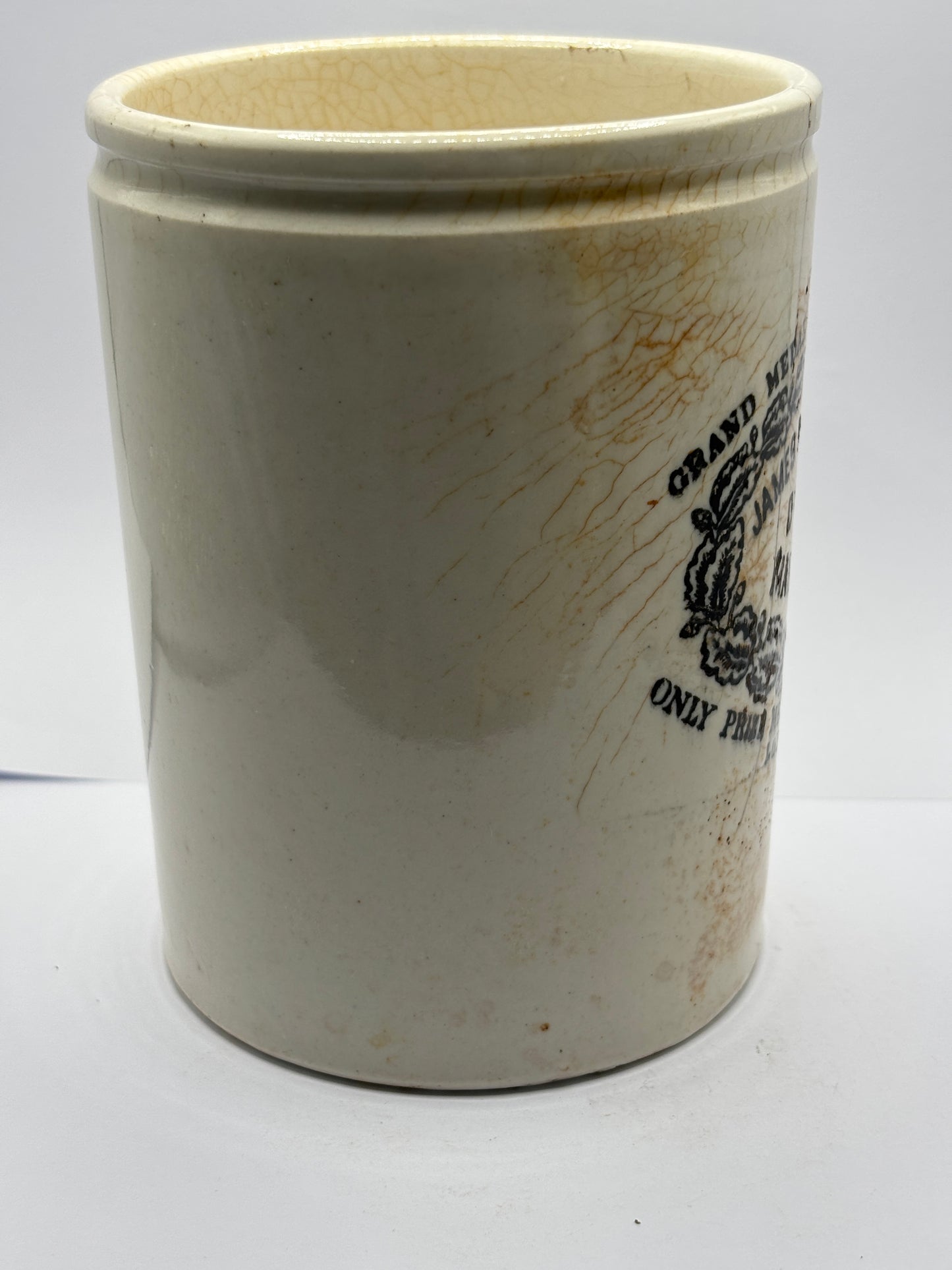 Old 2lb James Keiller Dundee marmalade jar. Damaged