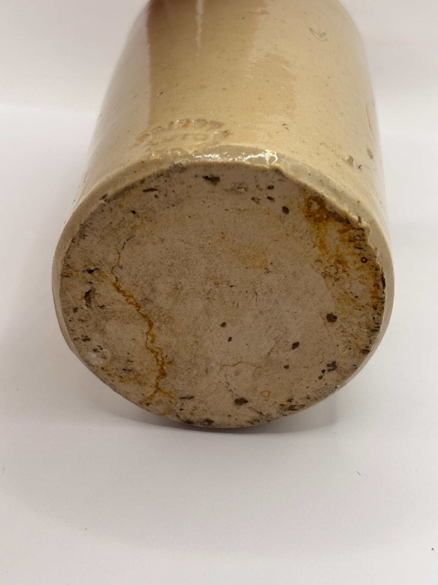 Old stoneware ginger beer bottle, Drew & Co. Oswestry