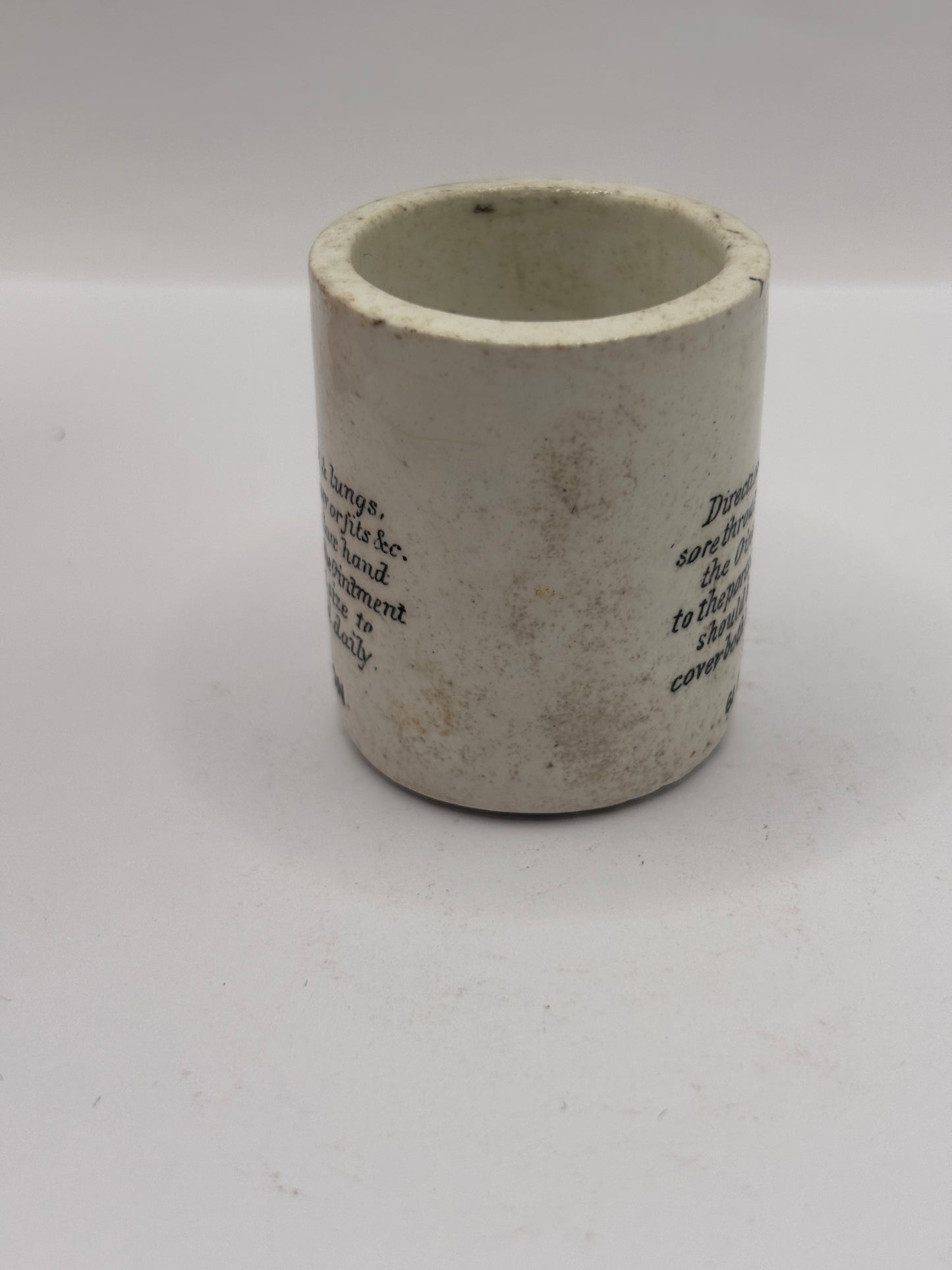 Old advertising ointment pot, Natures herbal ointment 4cms