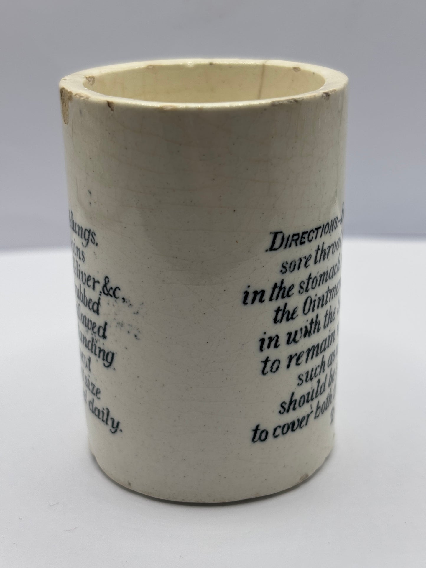 Old advertising ointment pot, Browns herbal ointment