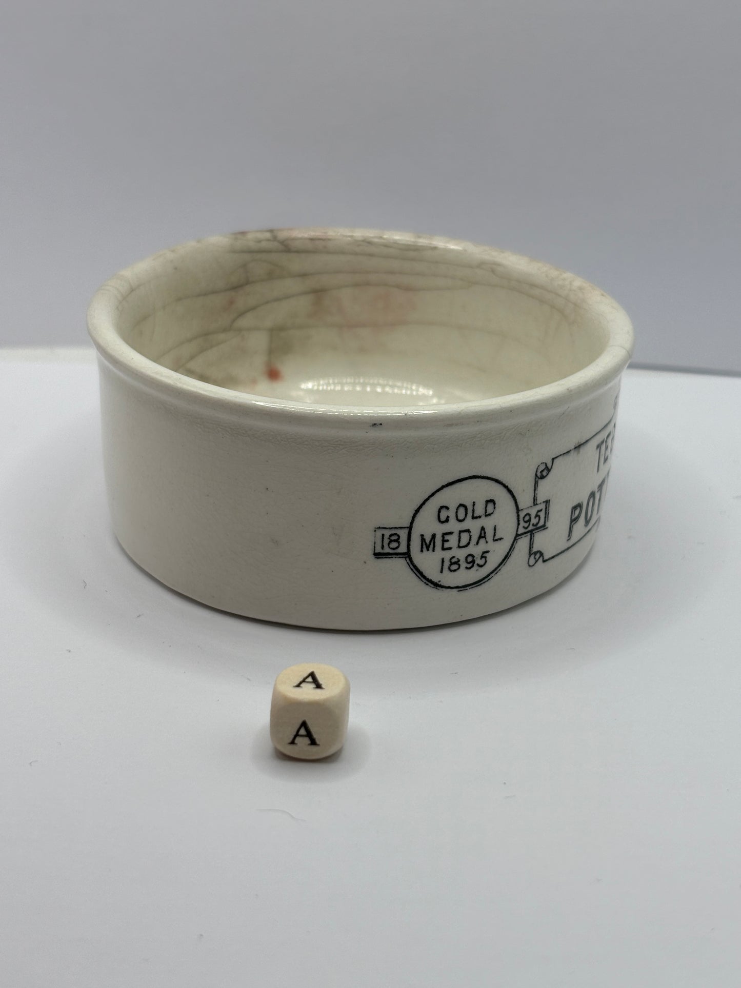 Old Teabutts advertising potted meat dish (a)