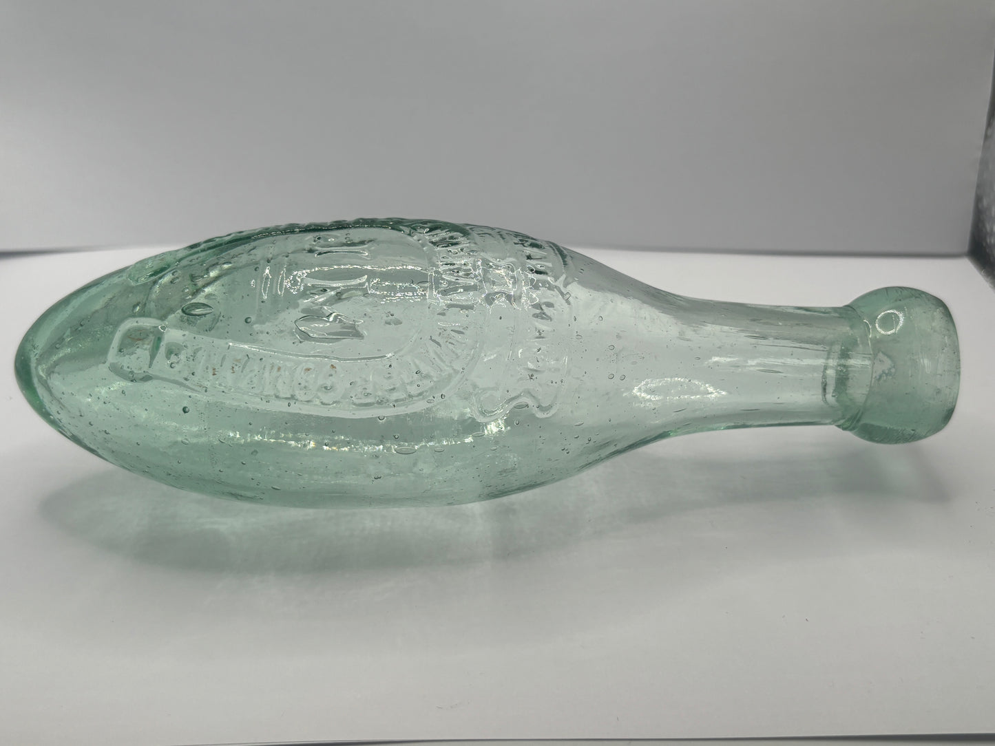 St Helens mineral water company, round bottom torpedo/hamilton bottle