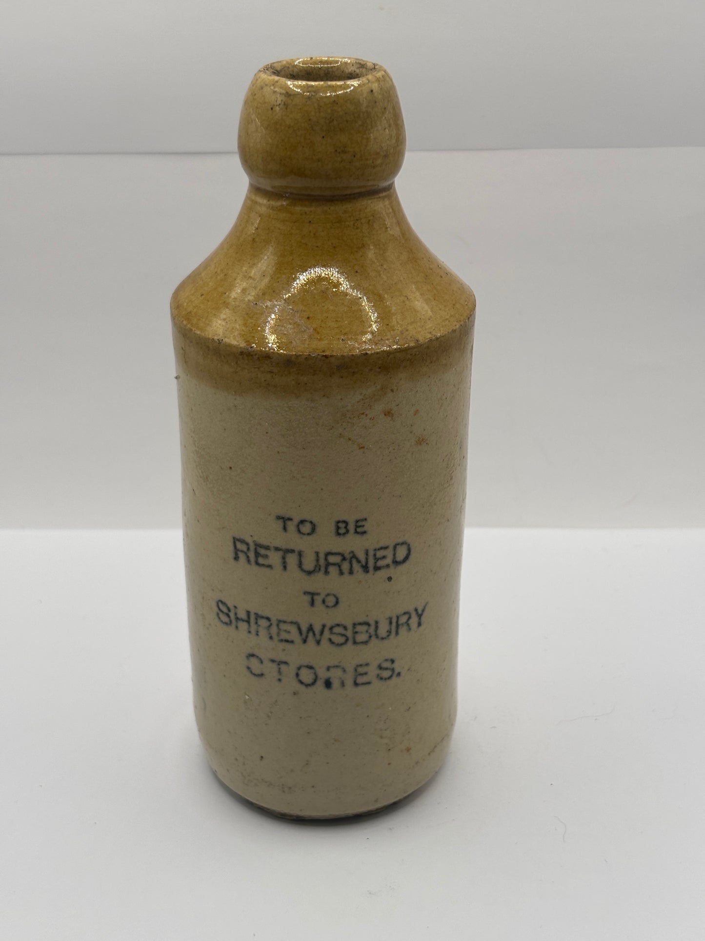 Old stoneware ginger beer bottle, lassell & sharman the brewery, Caergwrle