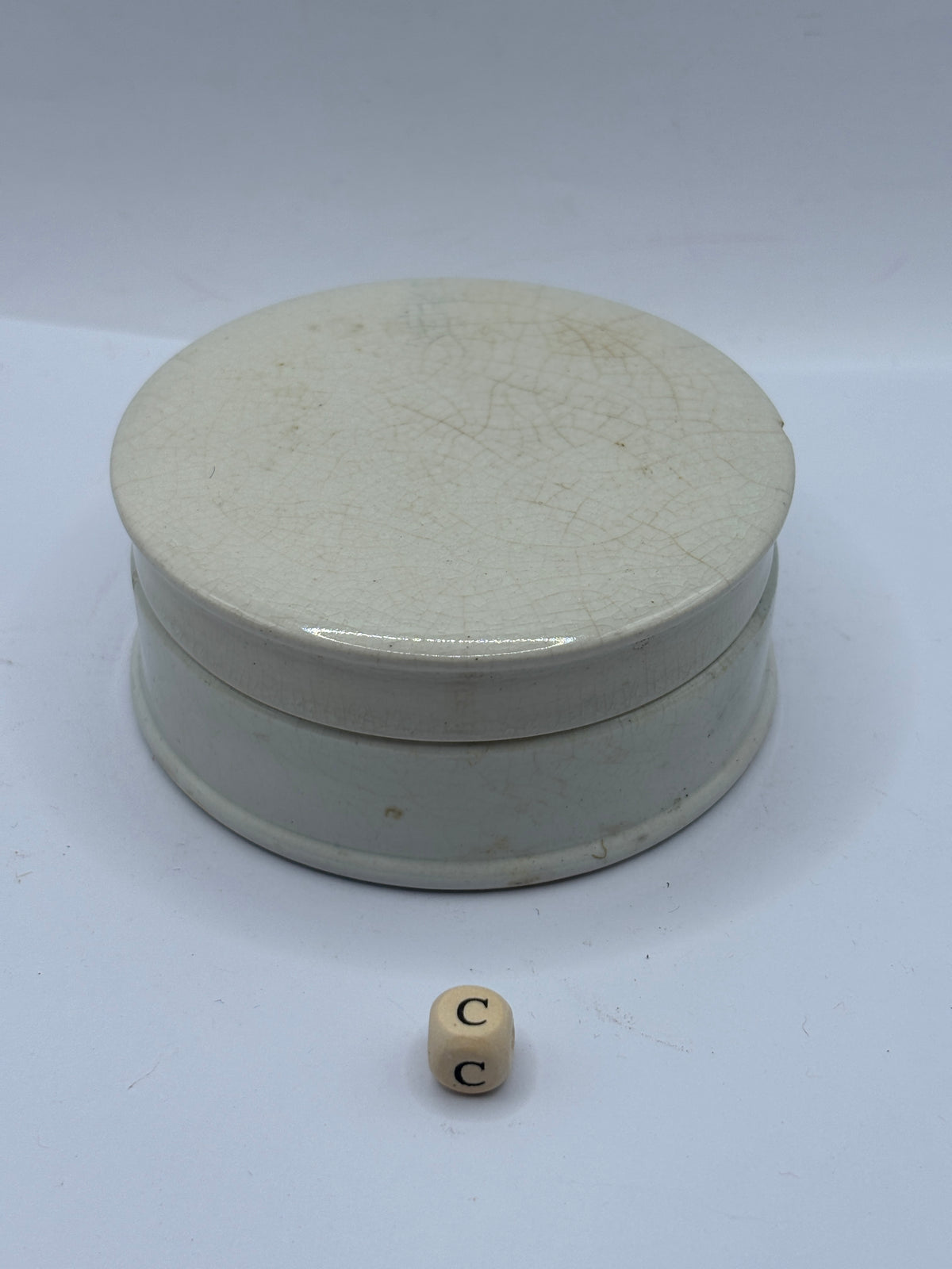 Old French green glass canning jar, Durford (E)