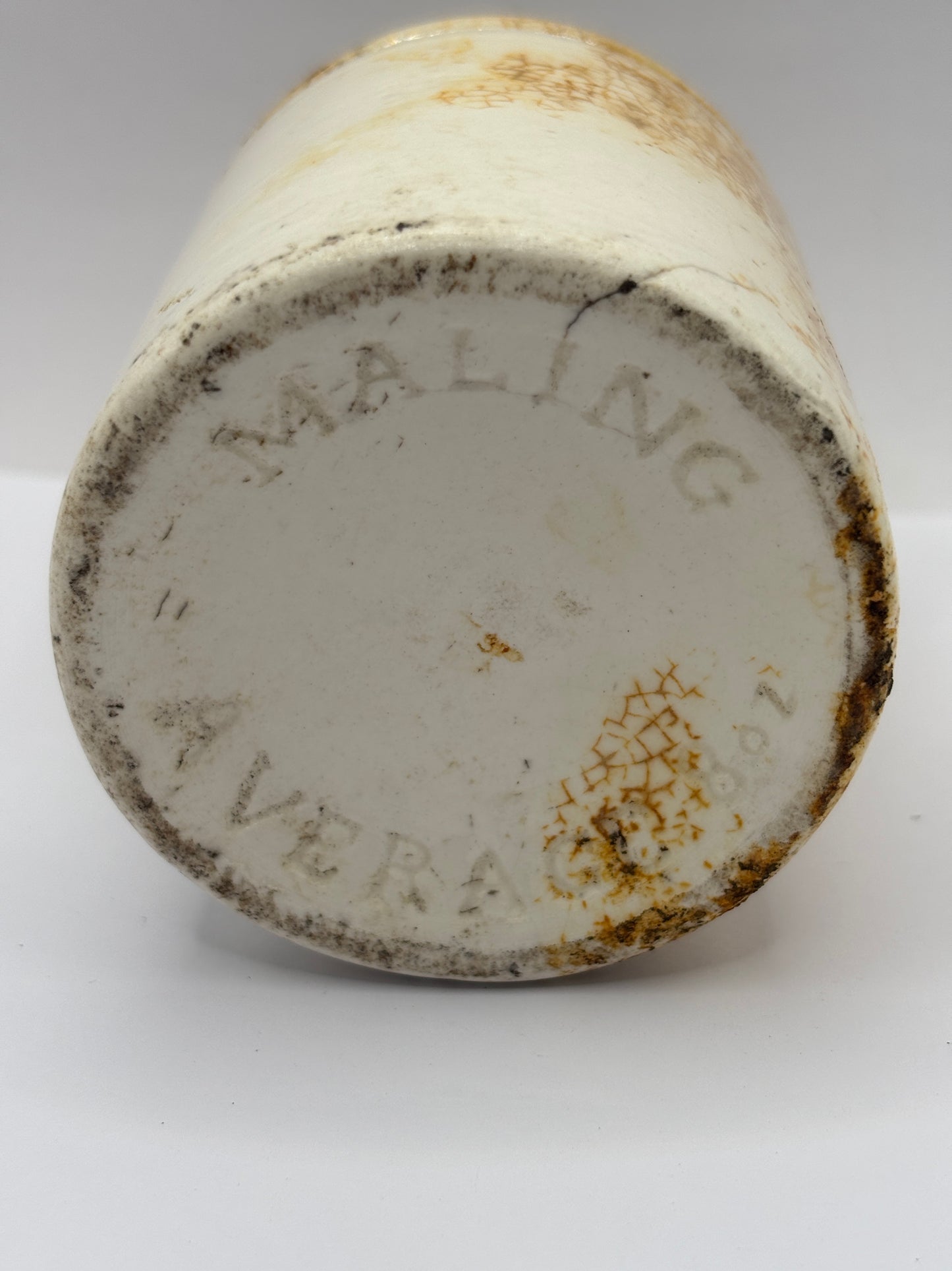 Old chunky Mailing stoneware pot (aa)
