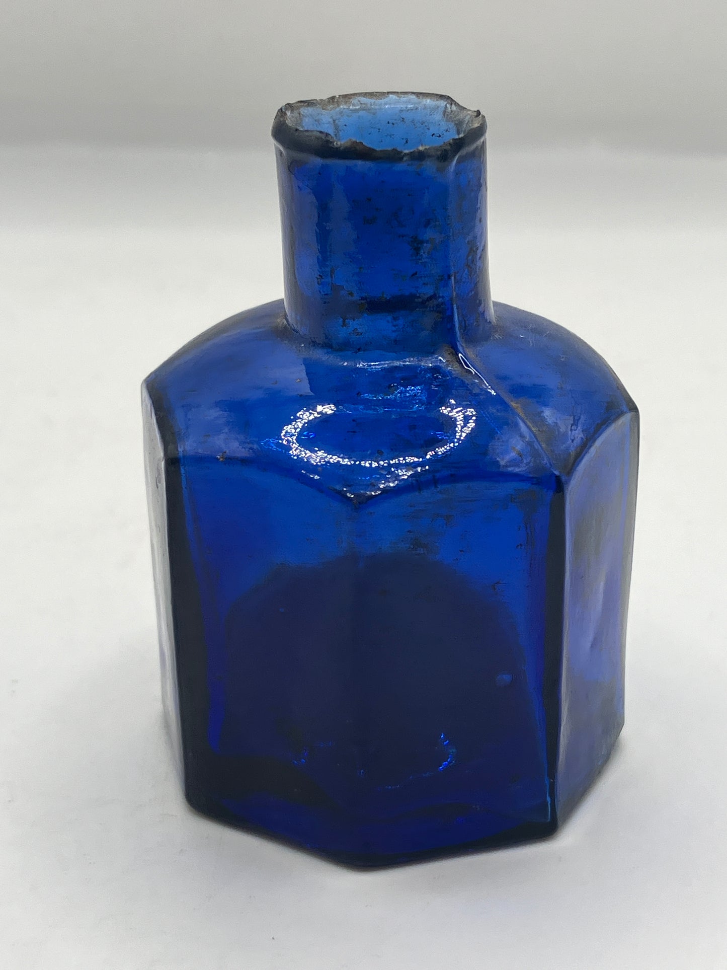 Cobalt blue ink bottle