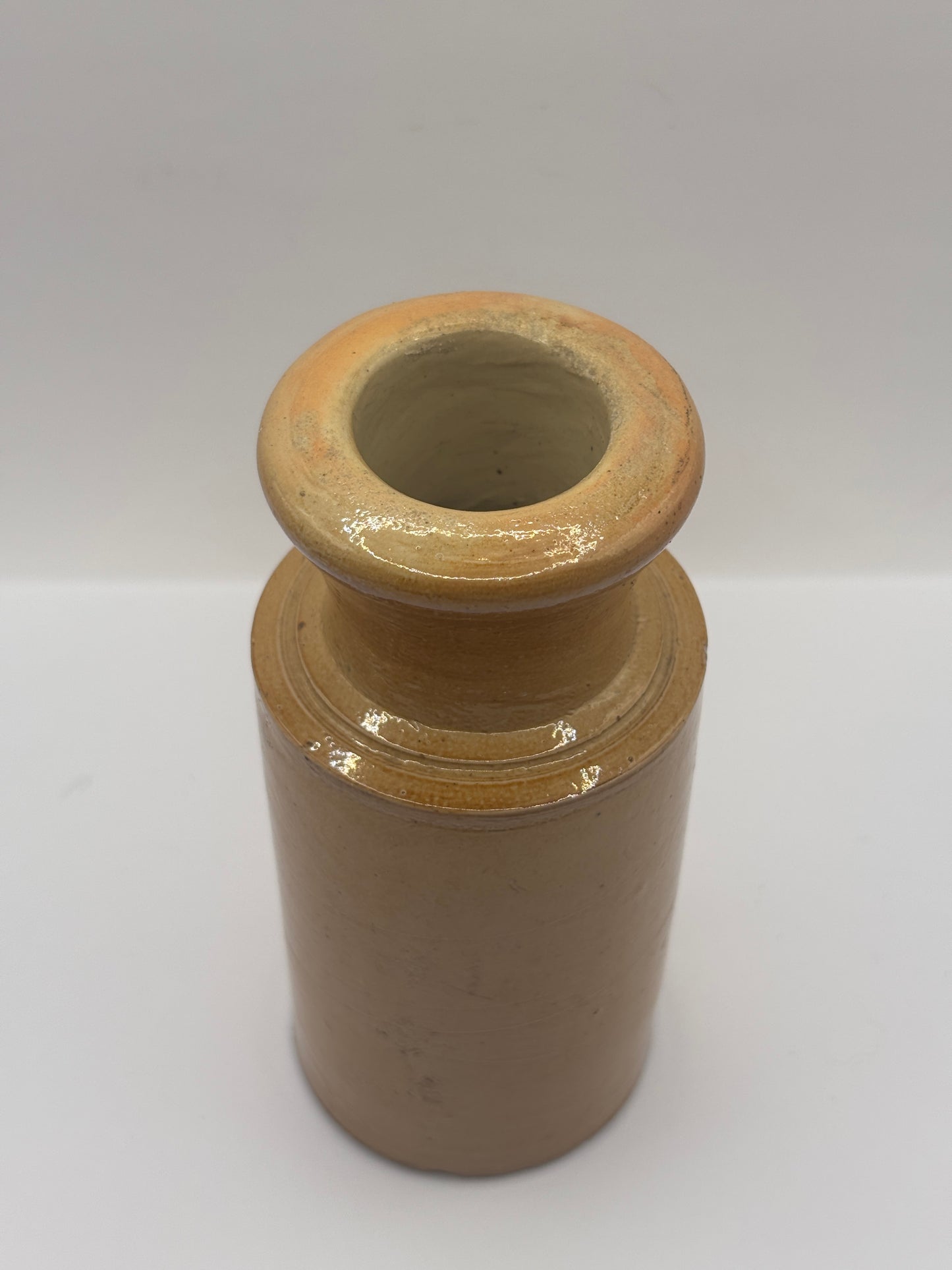 Old stoneware blacking pot