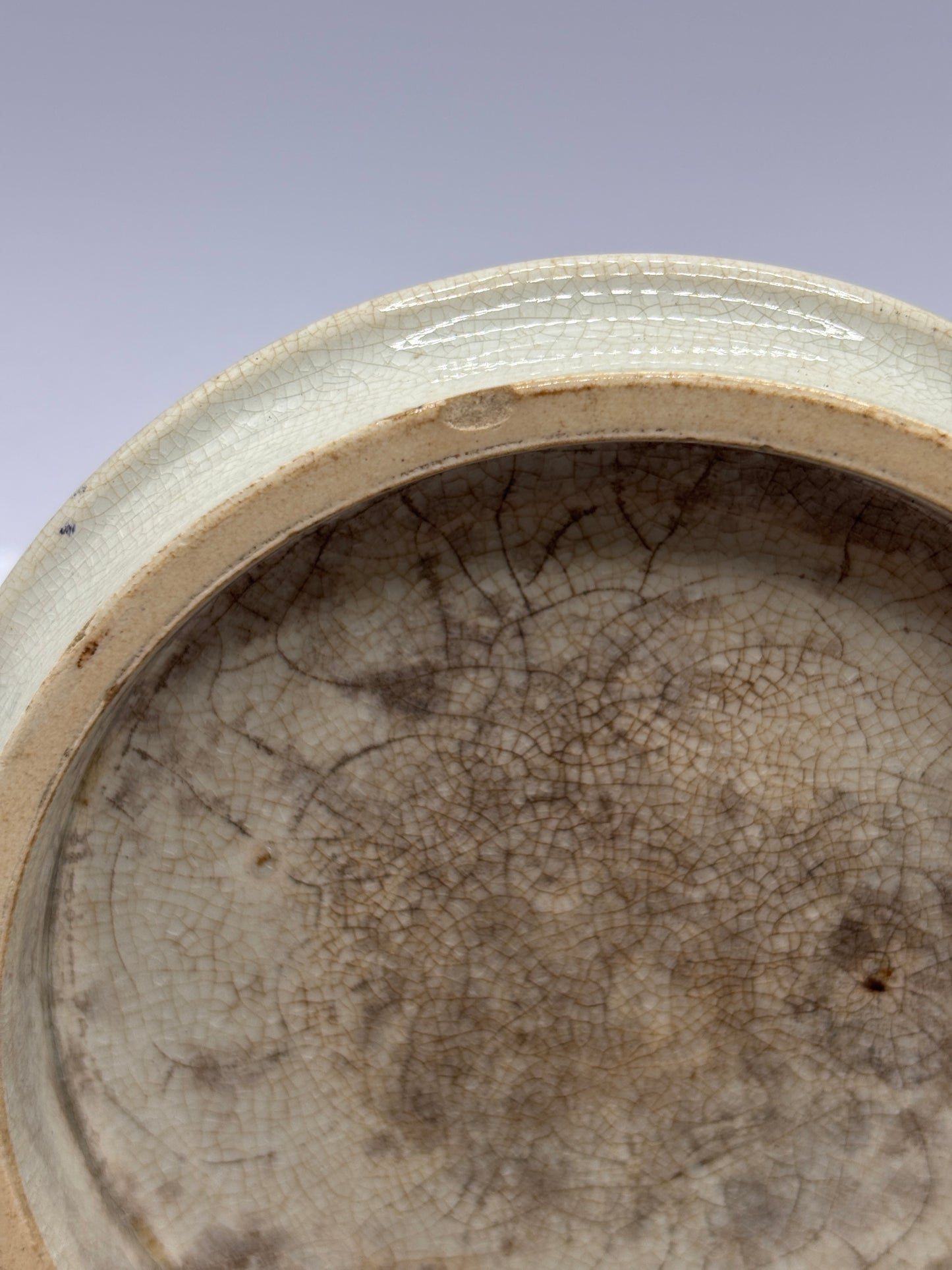 Old Prattware lid, The Picnic