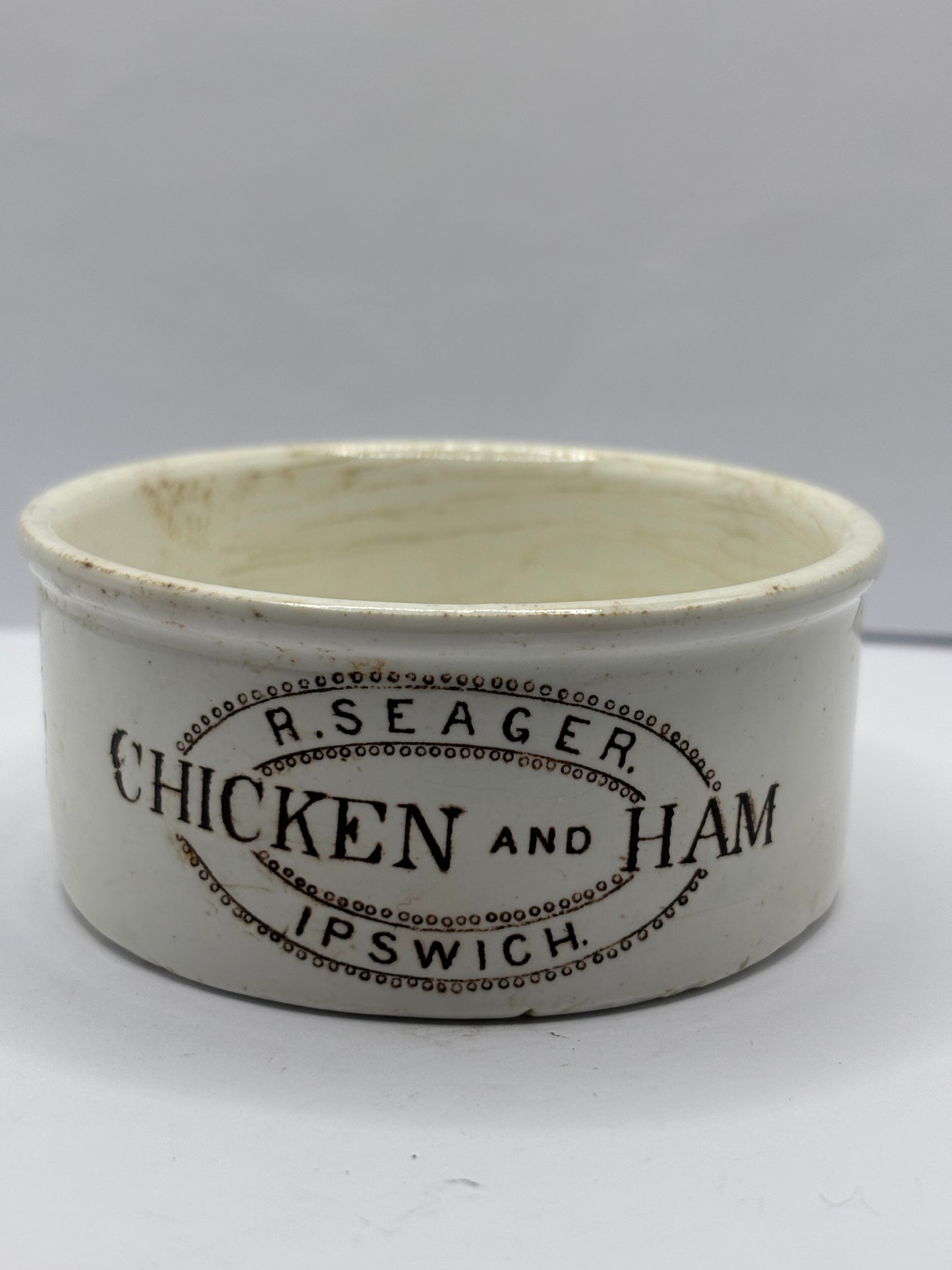 Old seagers Chicken & ham meat paste pot