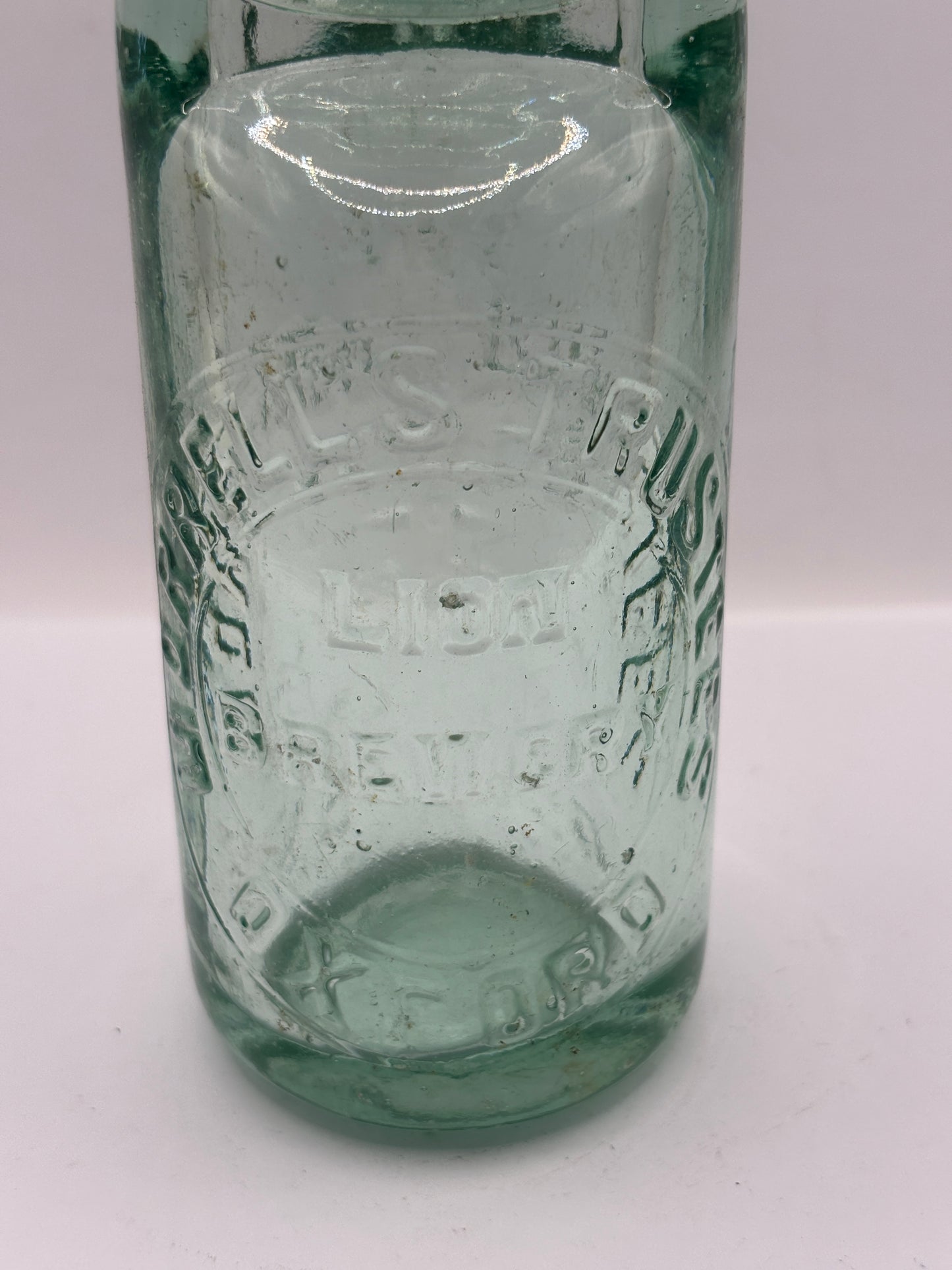 Old Oxford codd bottle, with marble. Morrells trustees, the niagra bottle