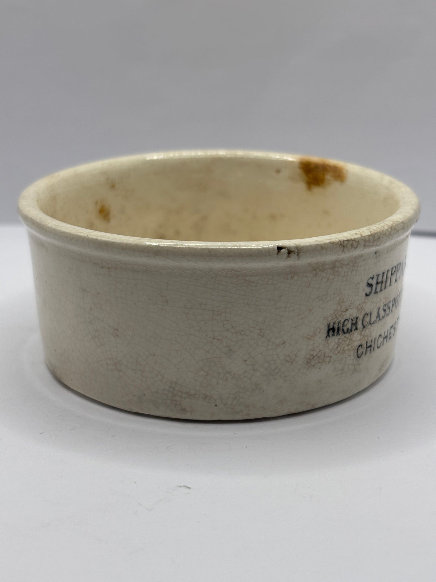 Shippams advertising meat paste pot