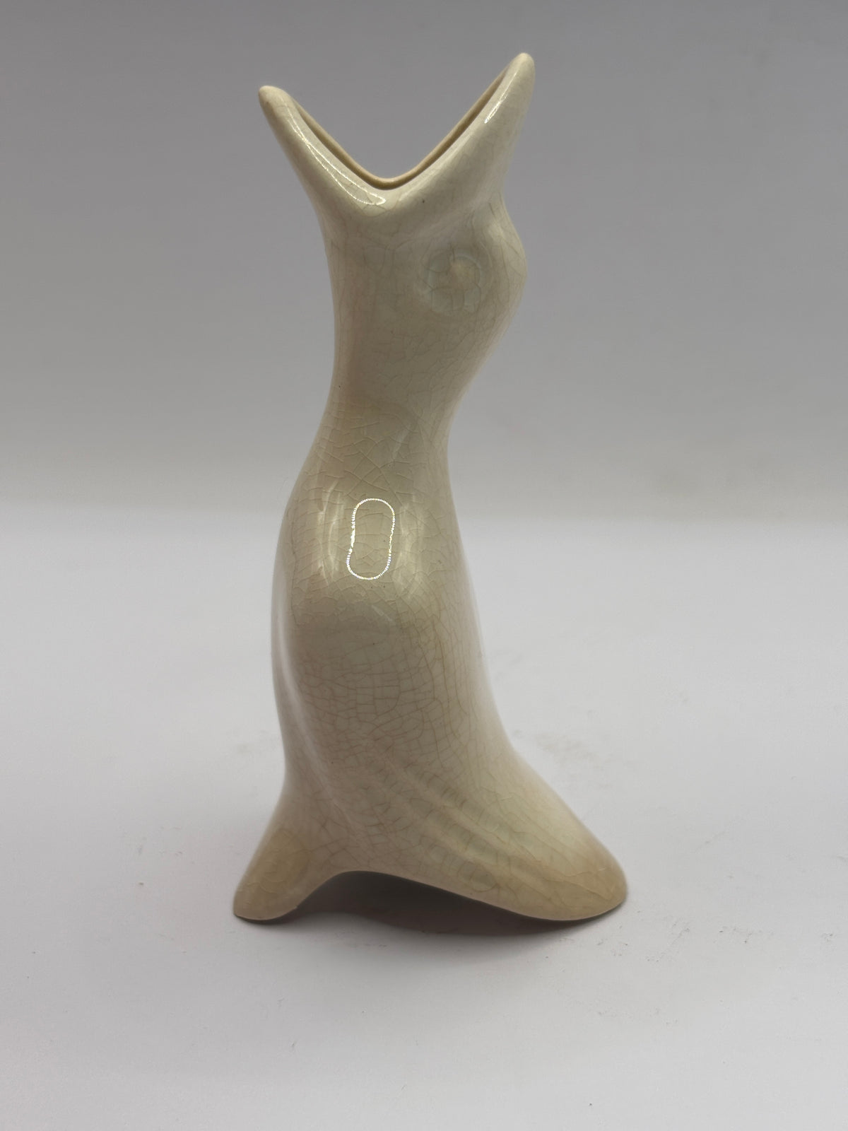 Old stoneware pie bird, pie funnel