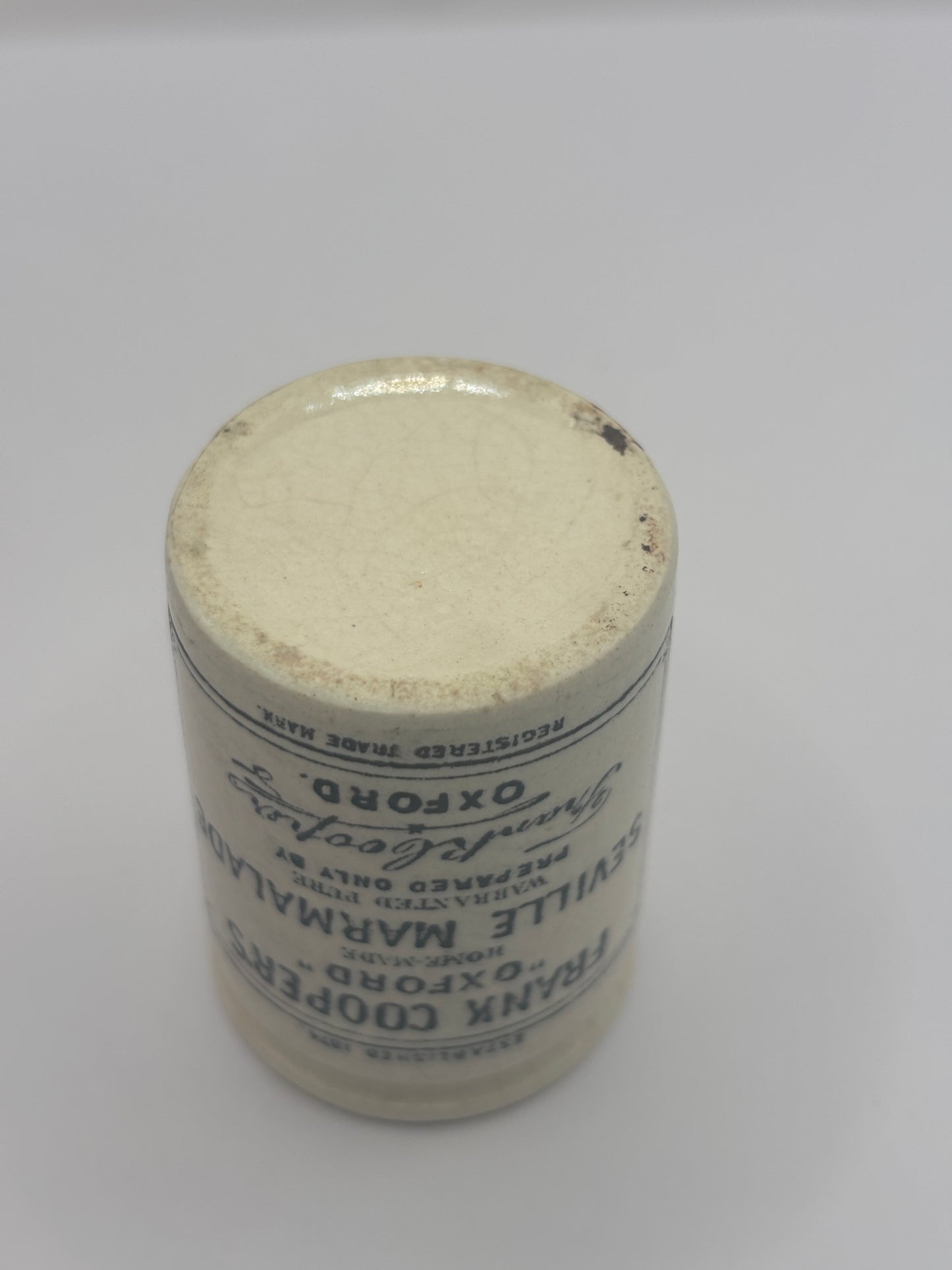 Old miniature Frank cooper marmalade jar