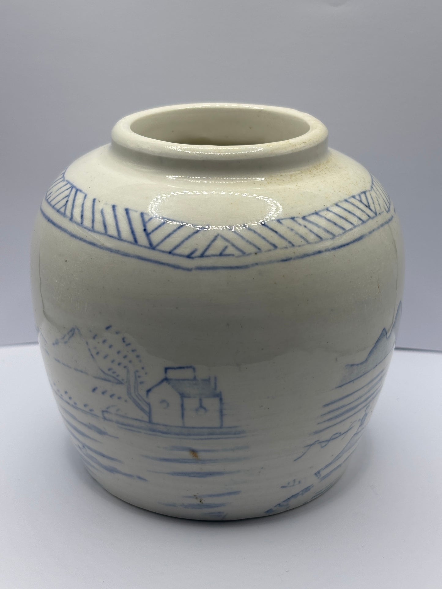 Old stoneware ginger jar