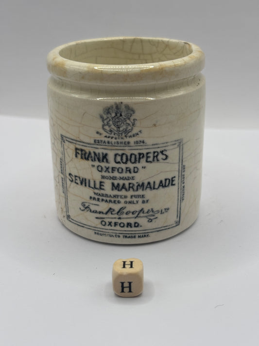 Old small sample size frank coopers marmalade jar (H) 6.7cms