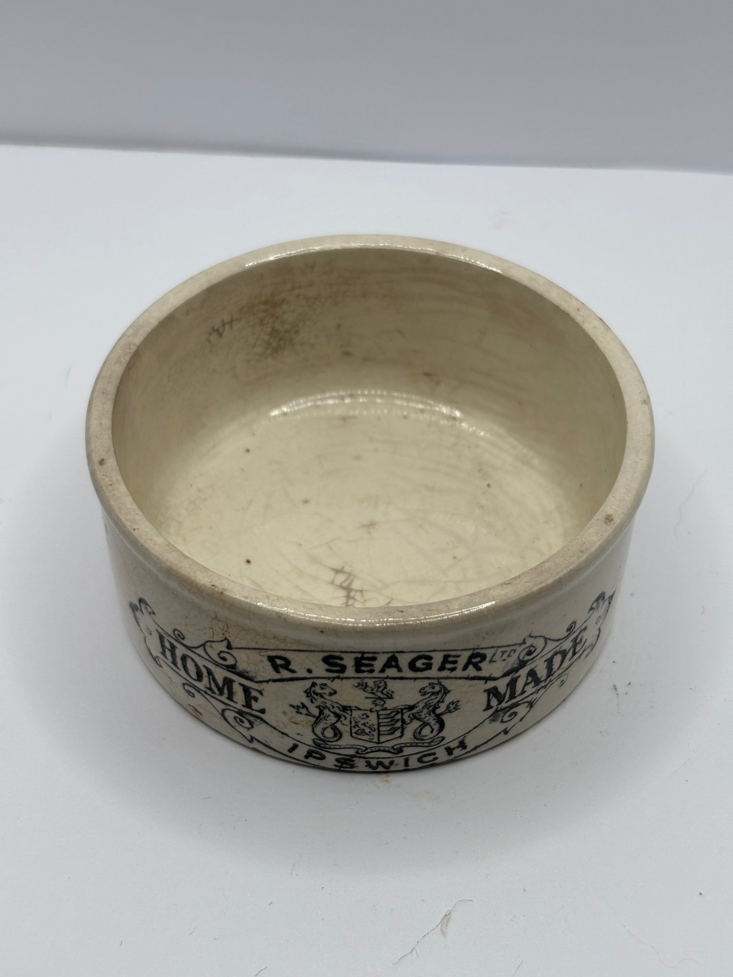 Old seagers potted meat, meat paste pot