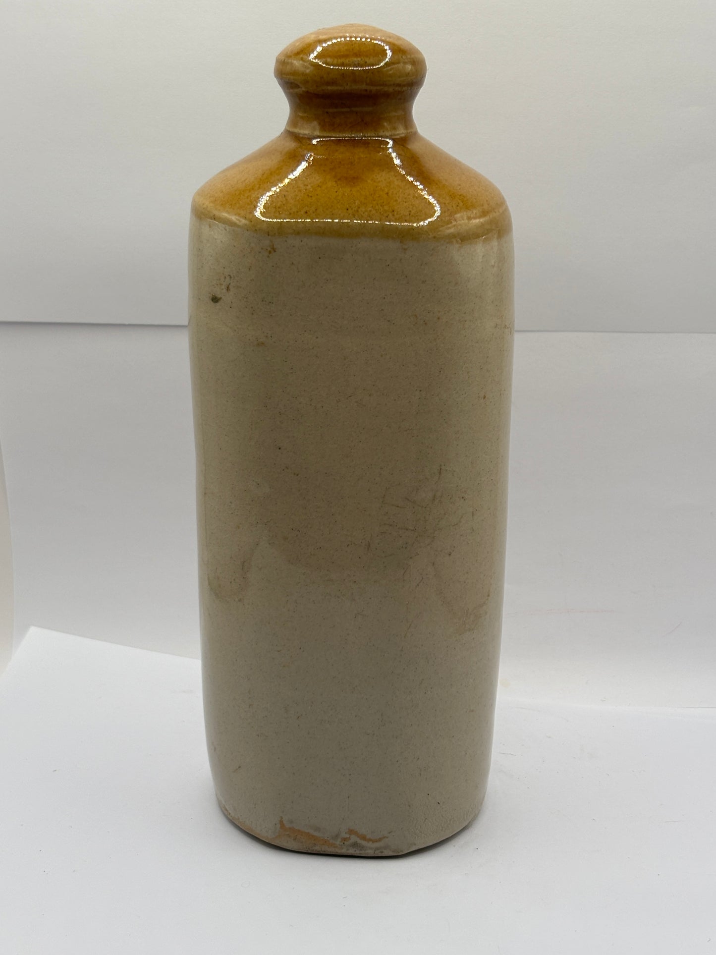 Old stoneware bed warmer/ foot warmer