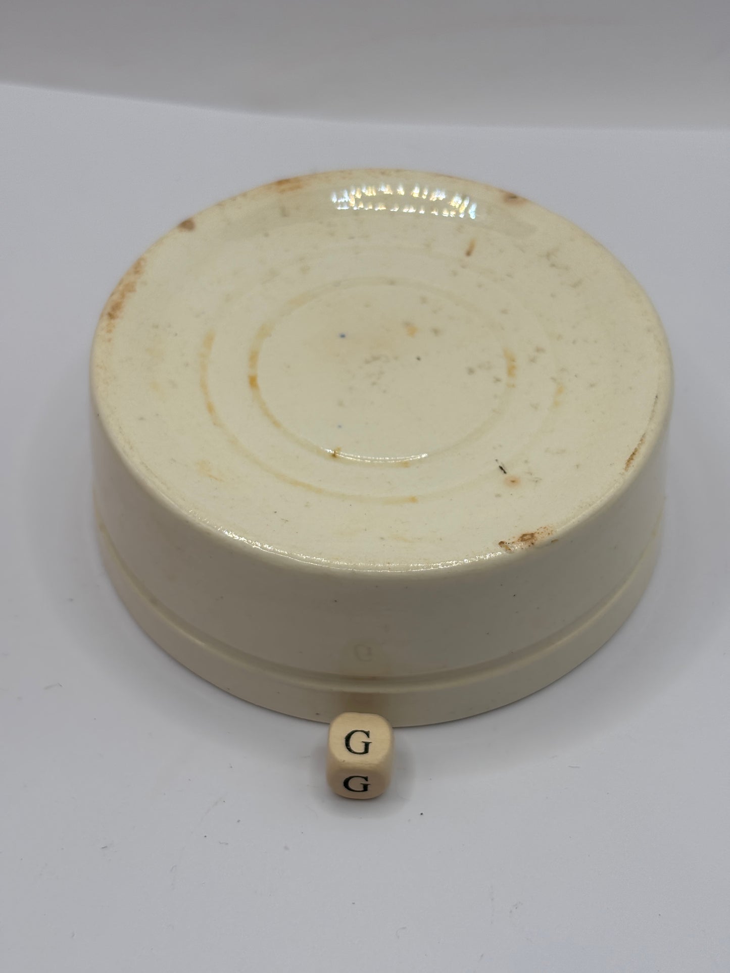 Old plain stoneware meat paste pot (G)
