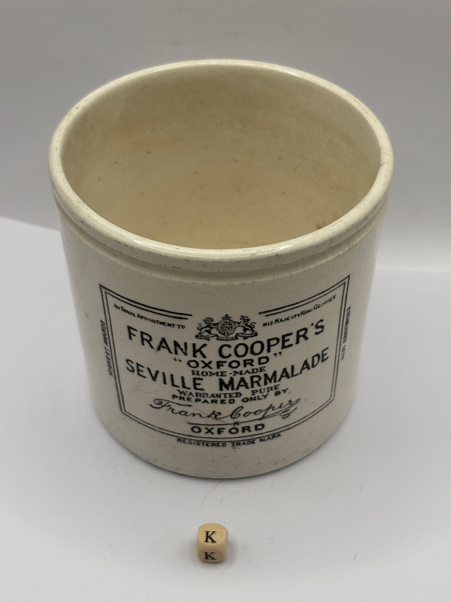 Old 2lb Frank Cooper marmalade jar (K)
