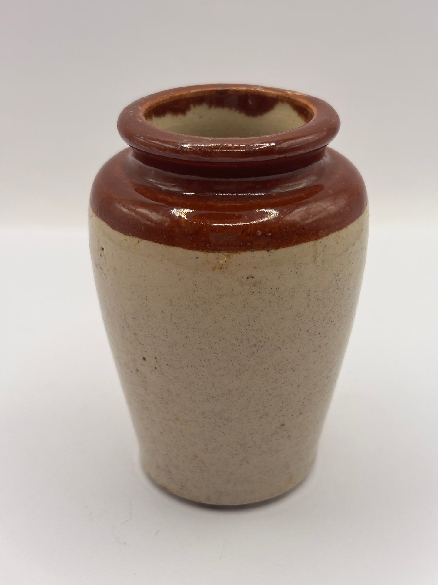 Old advertising cream pot, F&HE Hornby model dairies Richmond