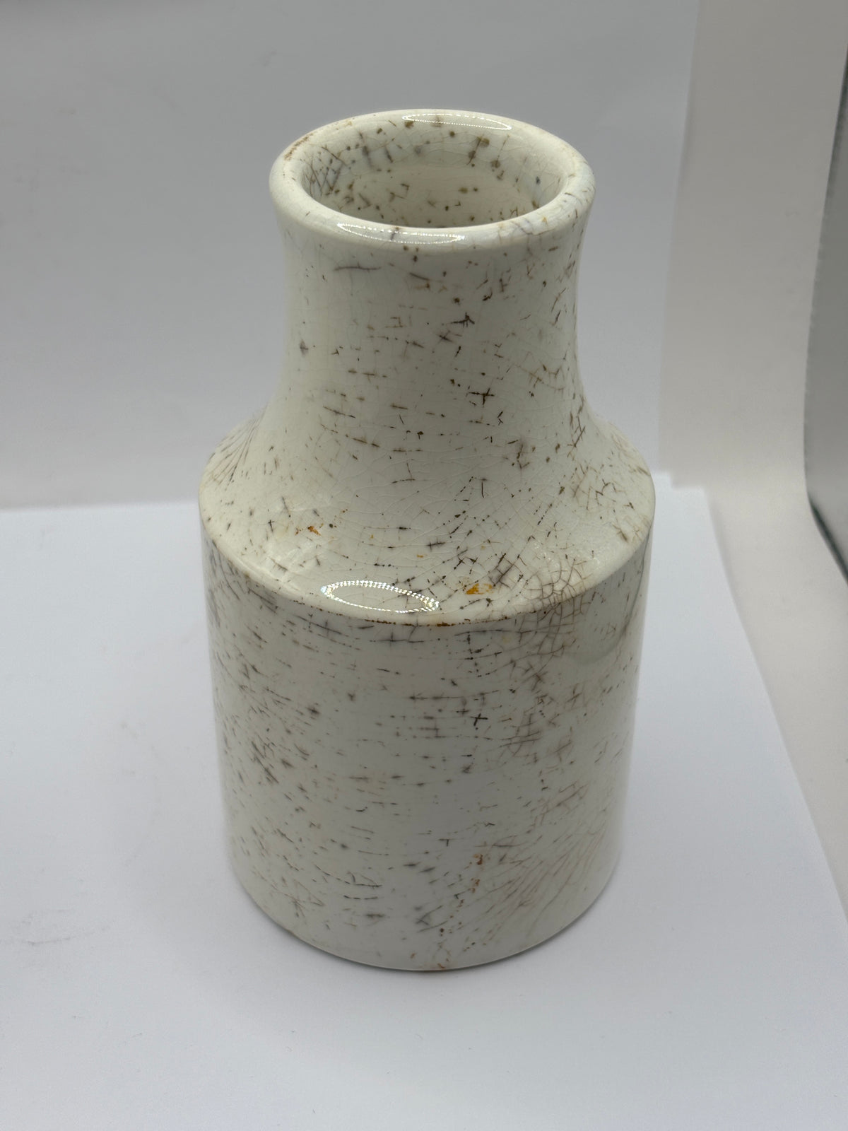 Old stoneware french mustard jar, moutarde de maille