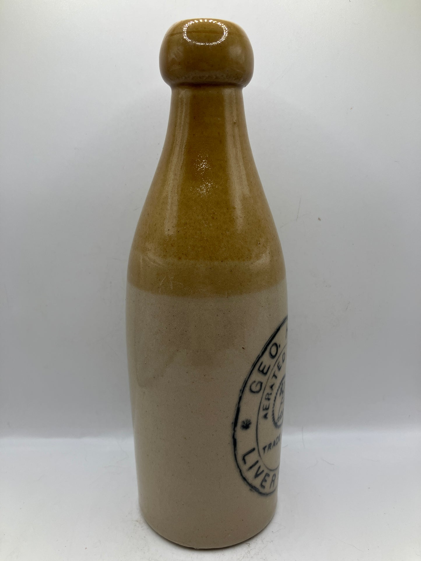 Stoneware ginger beer bottle, Liversedge