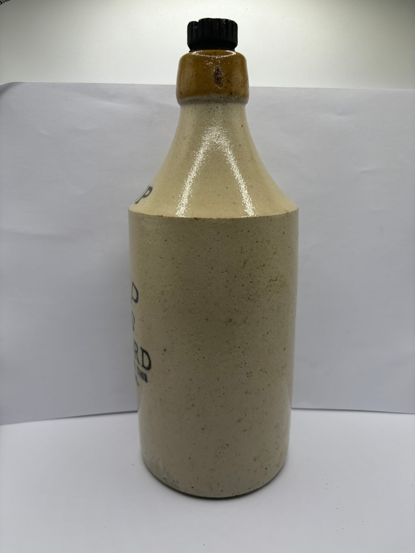 Large Leeds Pick Up ginger beer bottle with original stopper