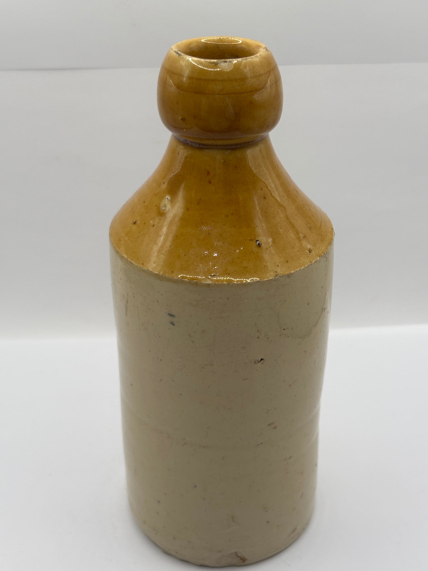 Old stoneware ginger beer bottle, Hancock & Co Cardiff