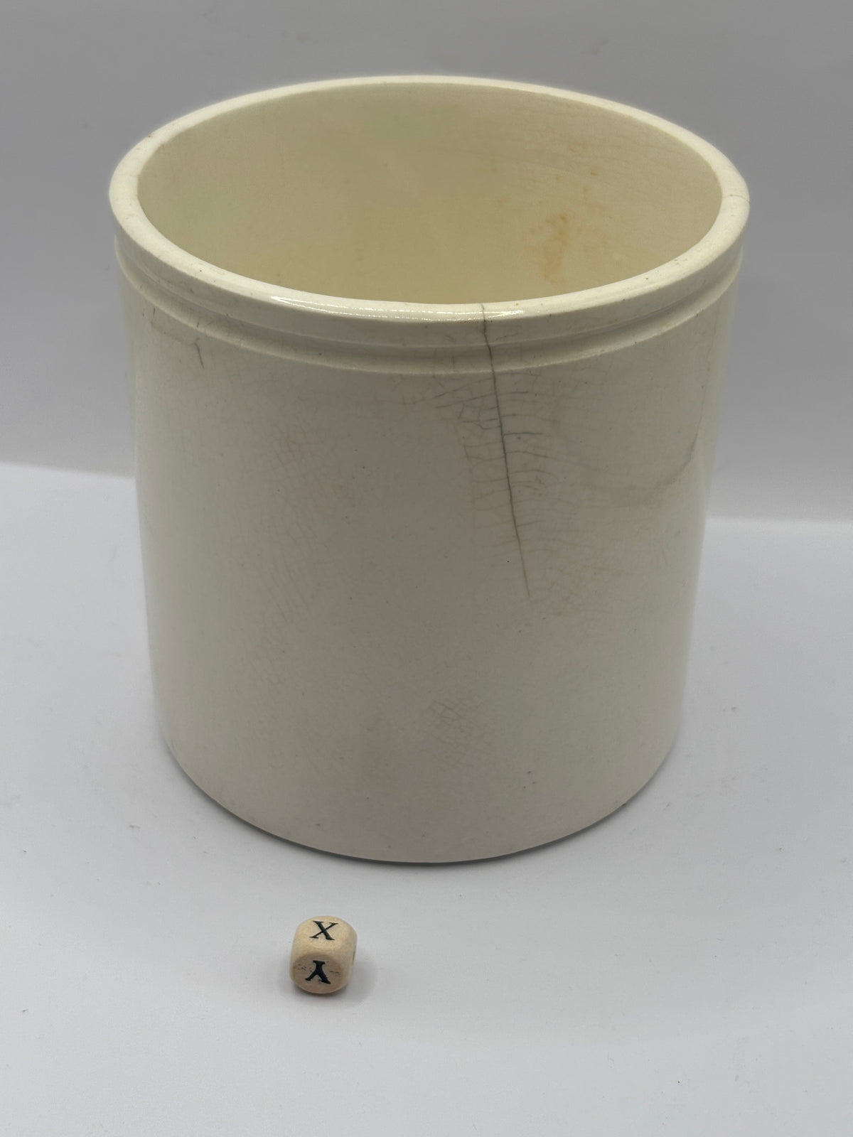 Old 2lb stoneware marmalade pot, James Keiller Dundee marmalade (x)