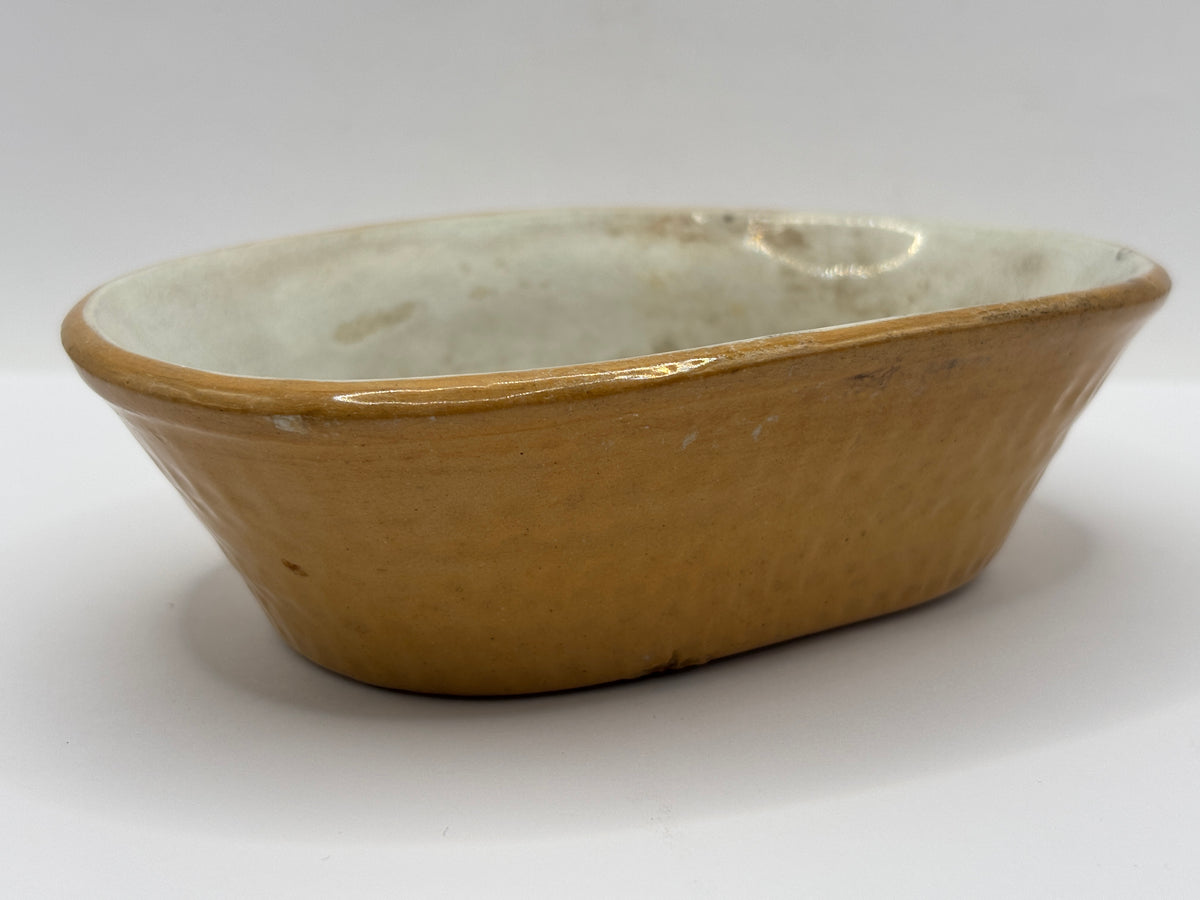 Old small stoneware pie dish