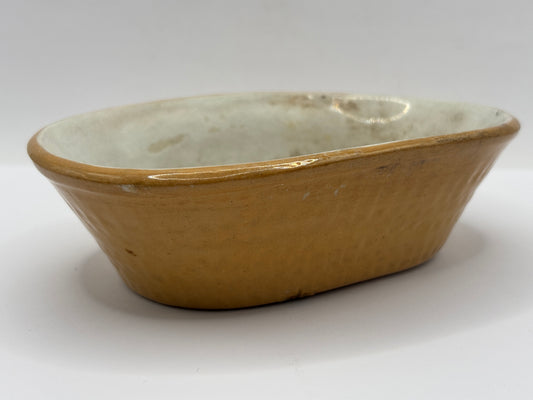 Old small stoneware pie dish