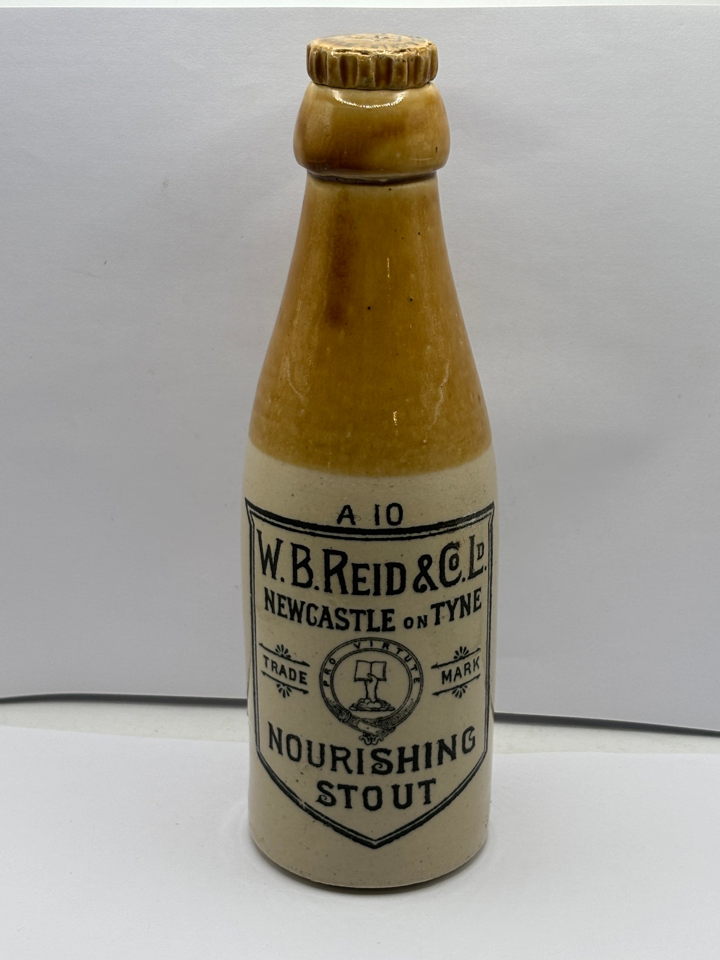 W.B Reid nourishing stout bottle, Newcastle on Tyne