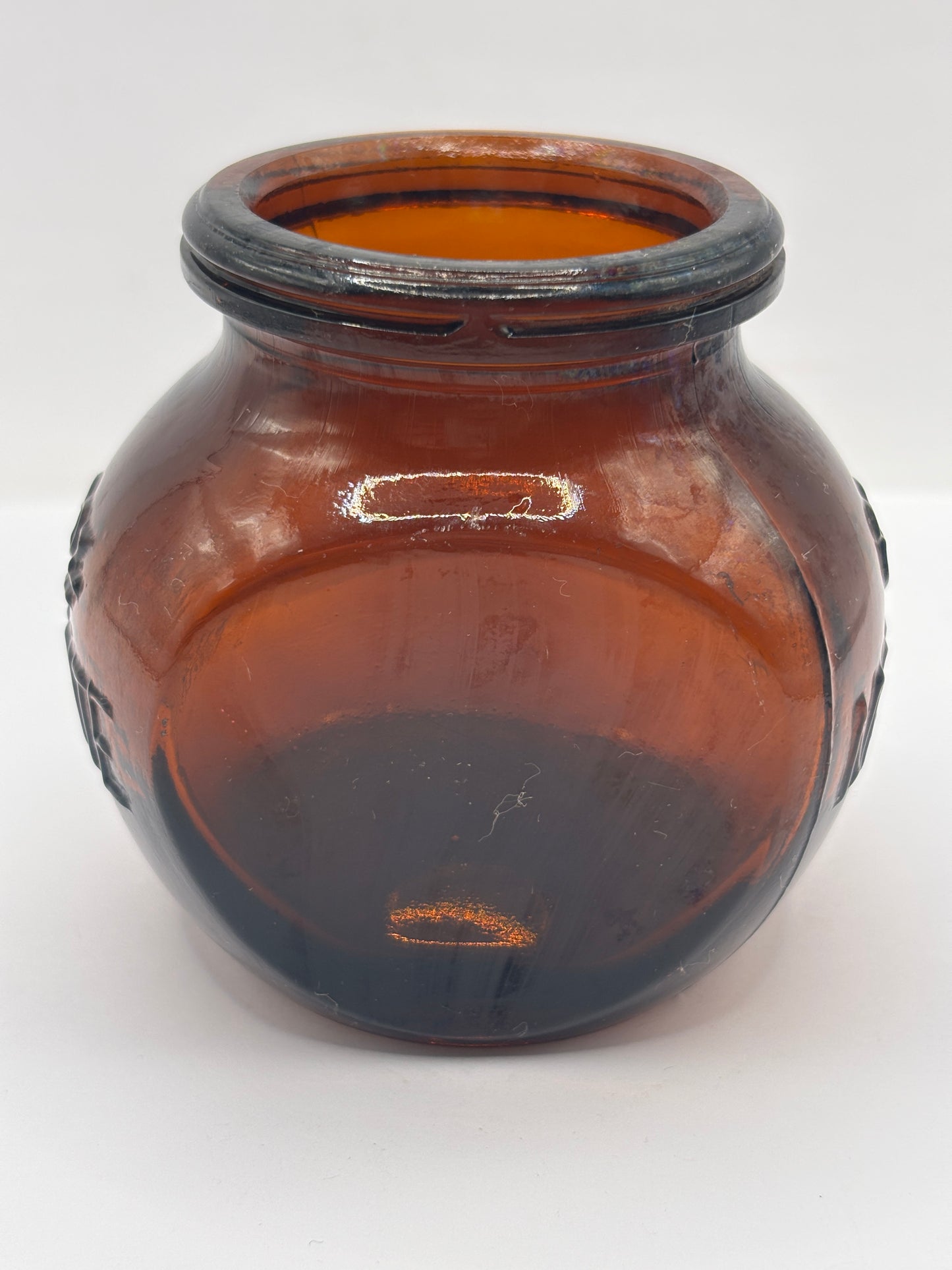 old amber glass marmite bottle 8Oz