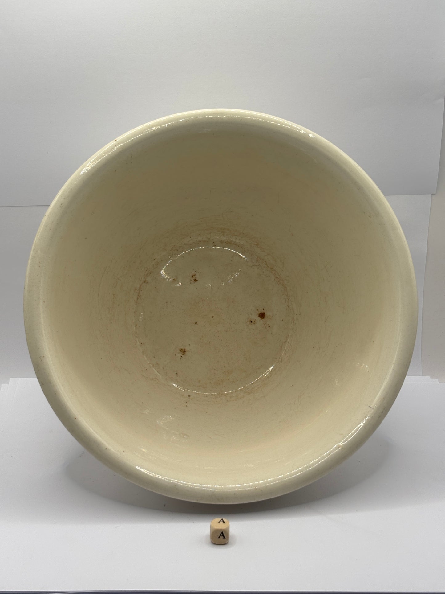 Old large Masons mixing bowl (a)