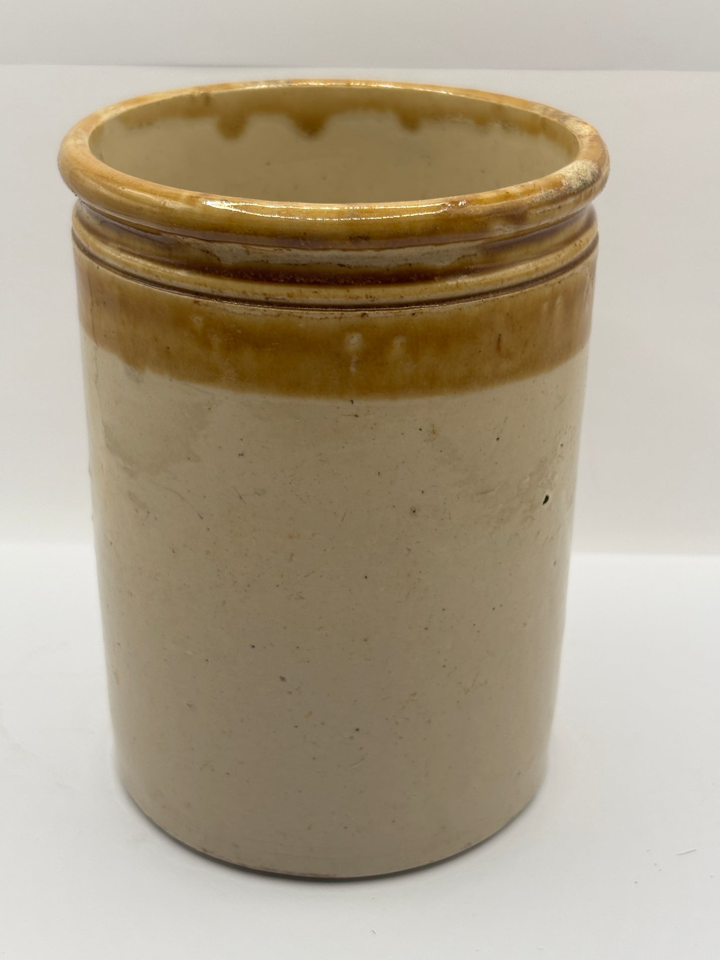 Old 2lb brown top jam & marmalade pot