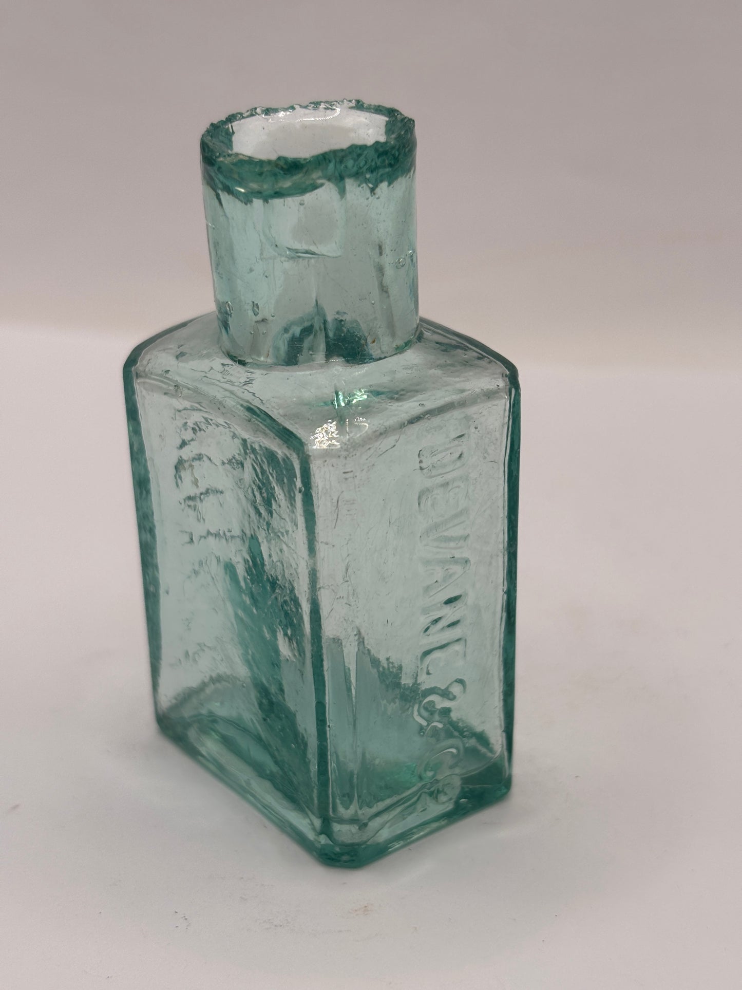 Old advertising inkwell,ink bottle. Devane & Co Liverpool