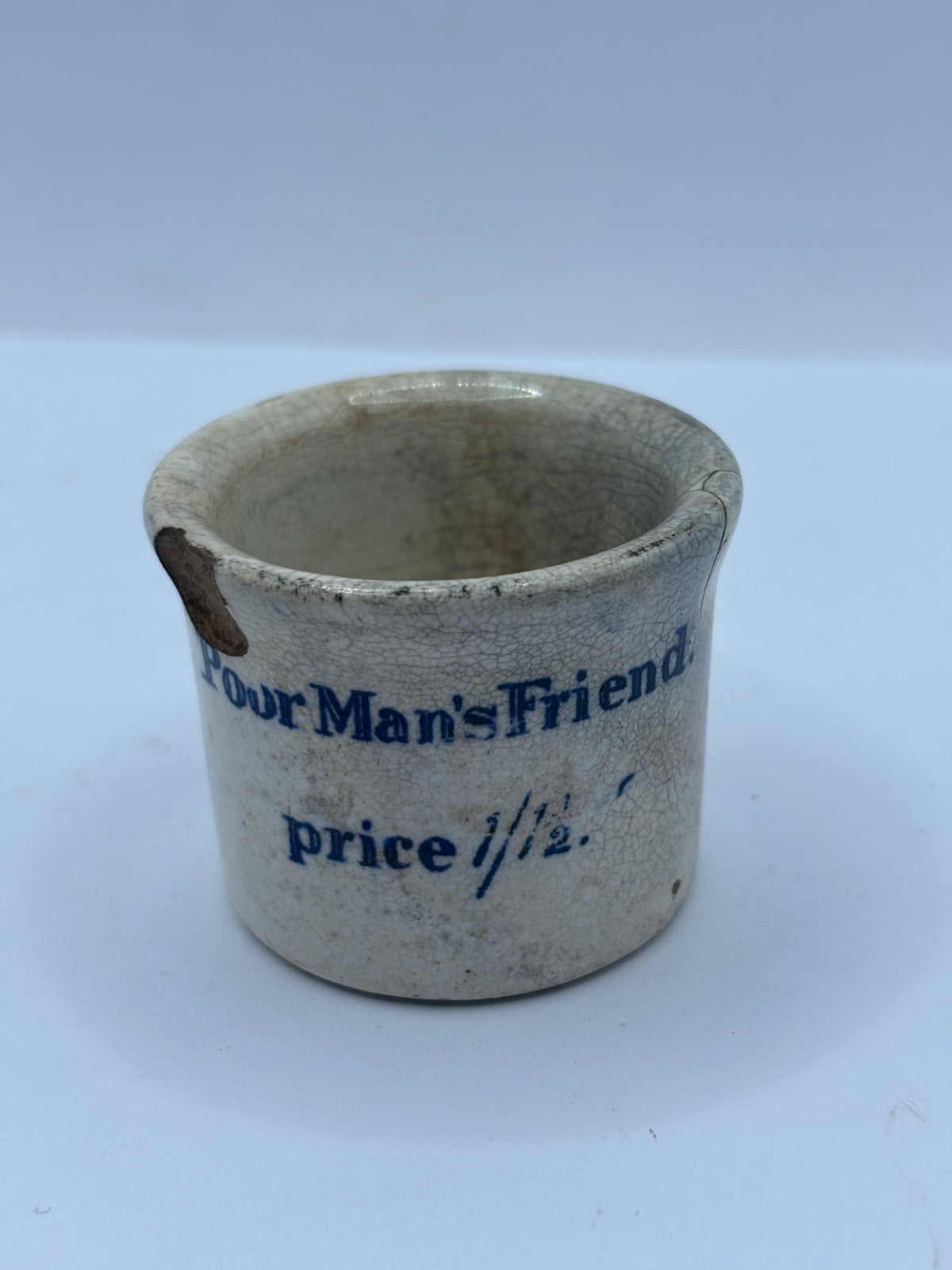 Old advertising ointment pot, Dr Roberts Poor mans friend