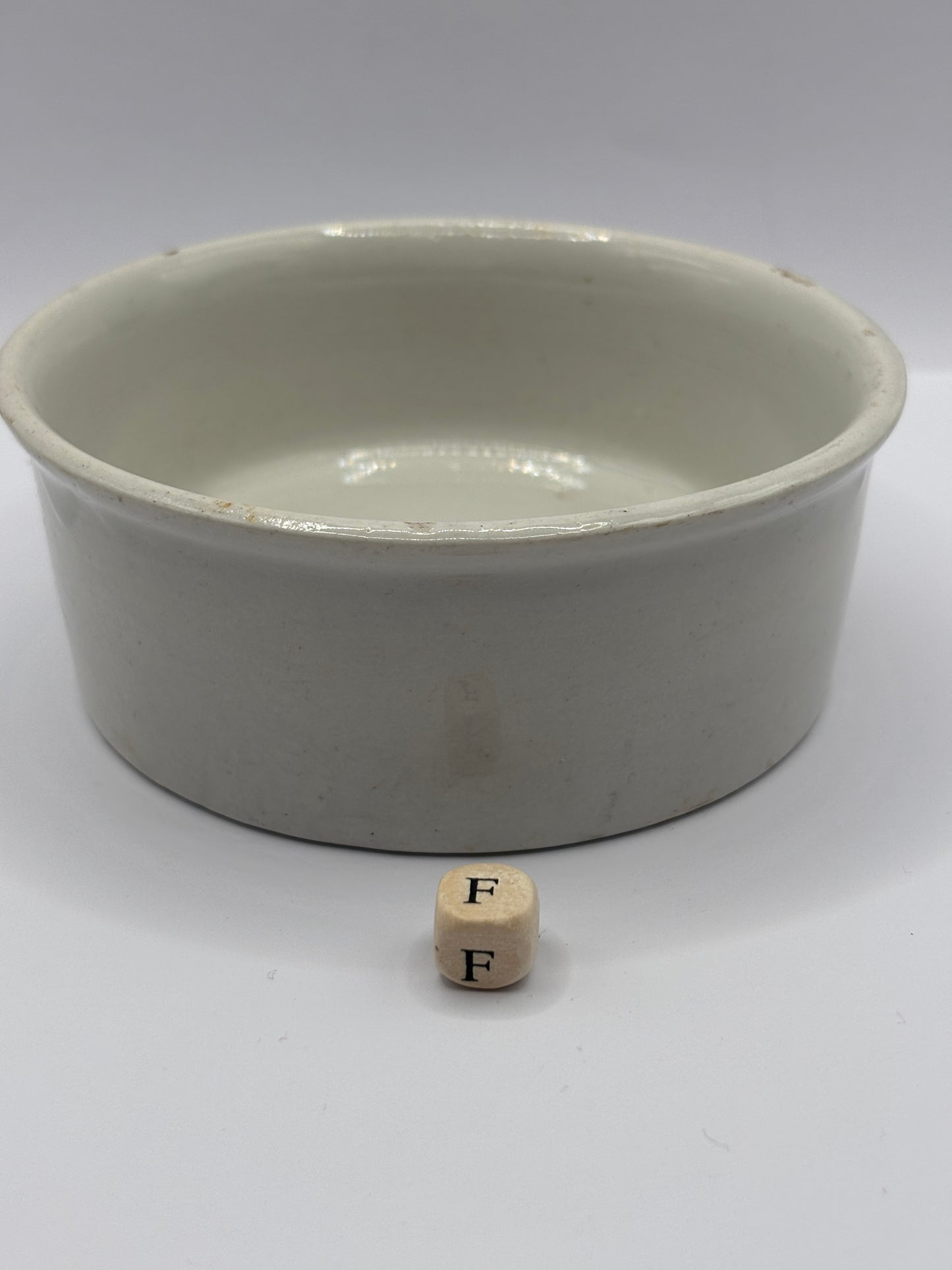 Old large Mrs Moors advertising meat paste pot (F)