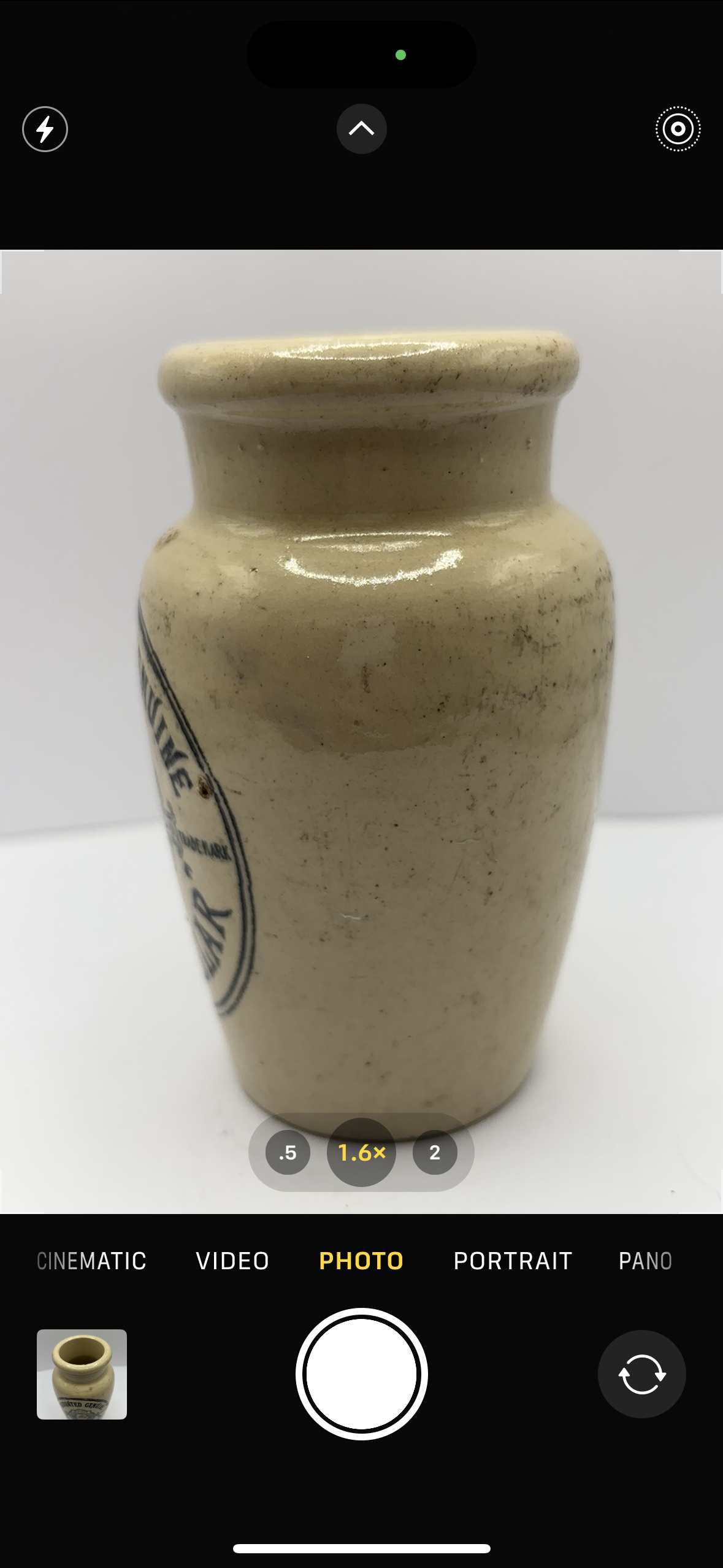 White stoneware advertising cream pot, craigmillar