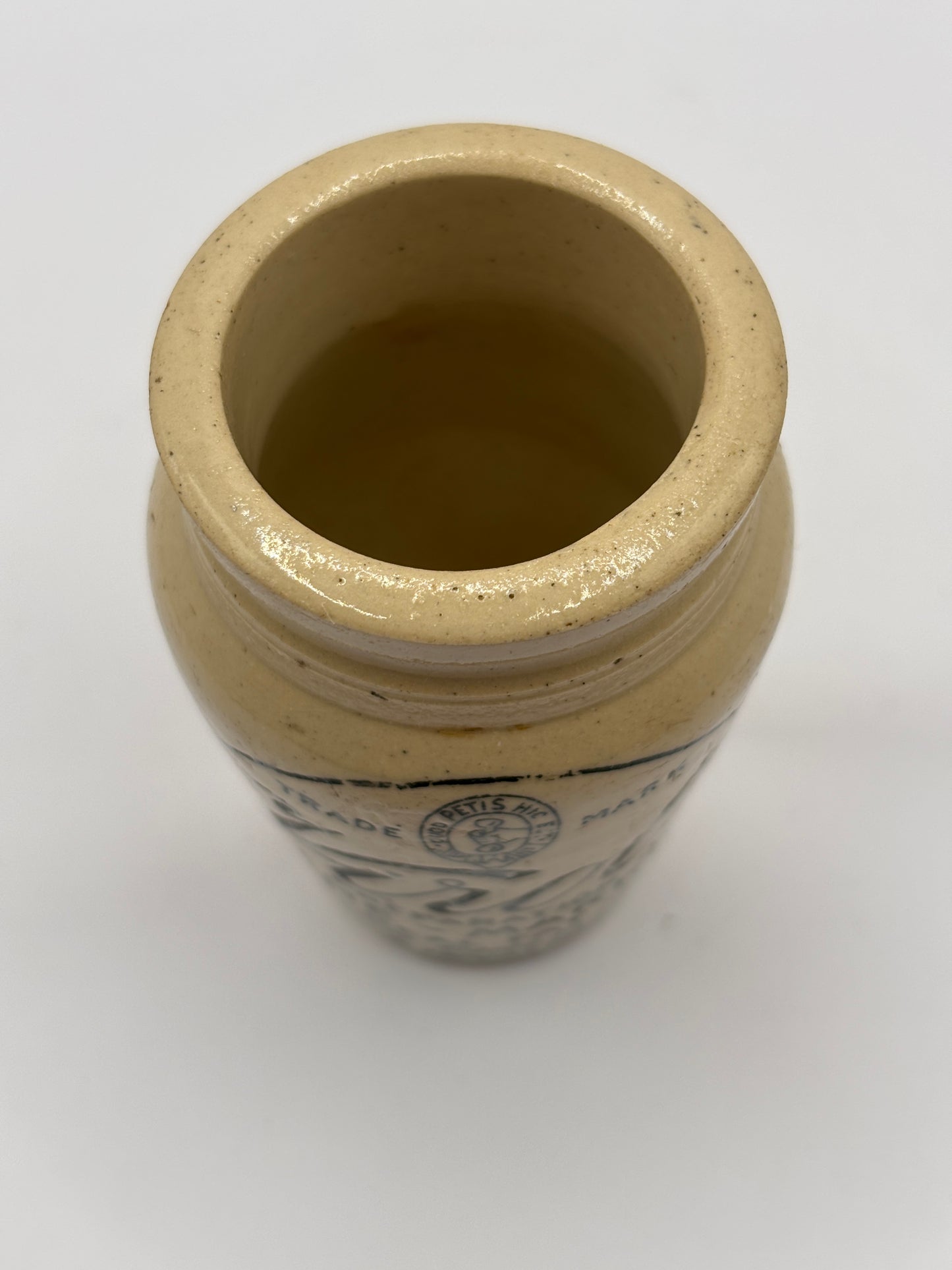 Old stoneware advertising Virol jar 8cms