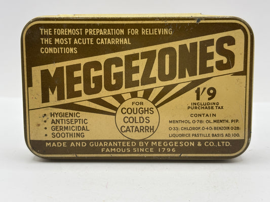 Old advertising tin, Meggezones