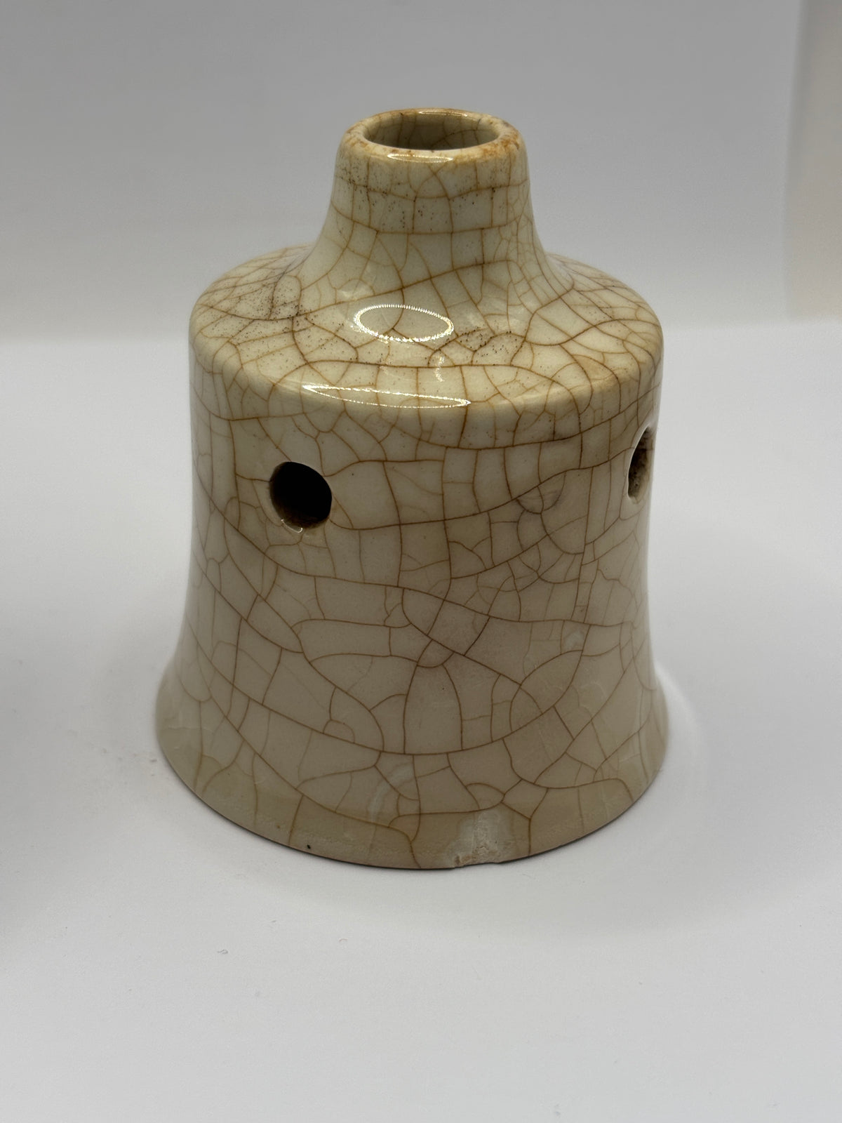 Old stoneware pie funnel, The Gourmet pie cup